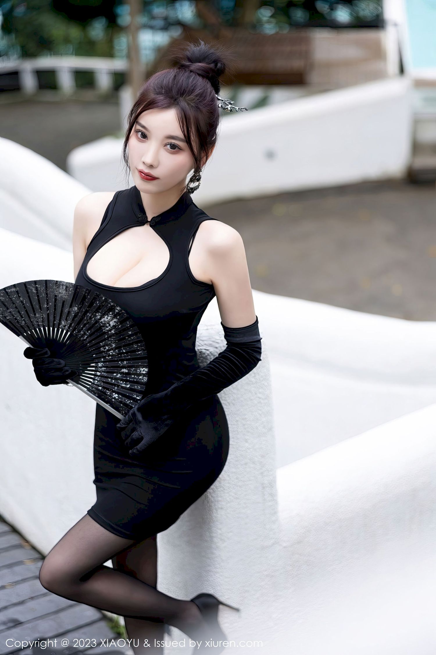 [XIAOYU语画界] VOL.1070 杨晨晨Yome – 旗袍+迷人黑丝贵州旅拍-小爱·美女部落