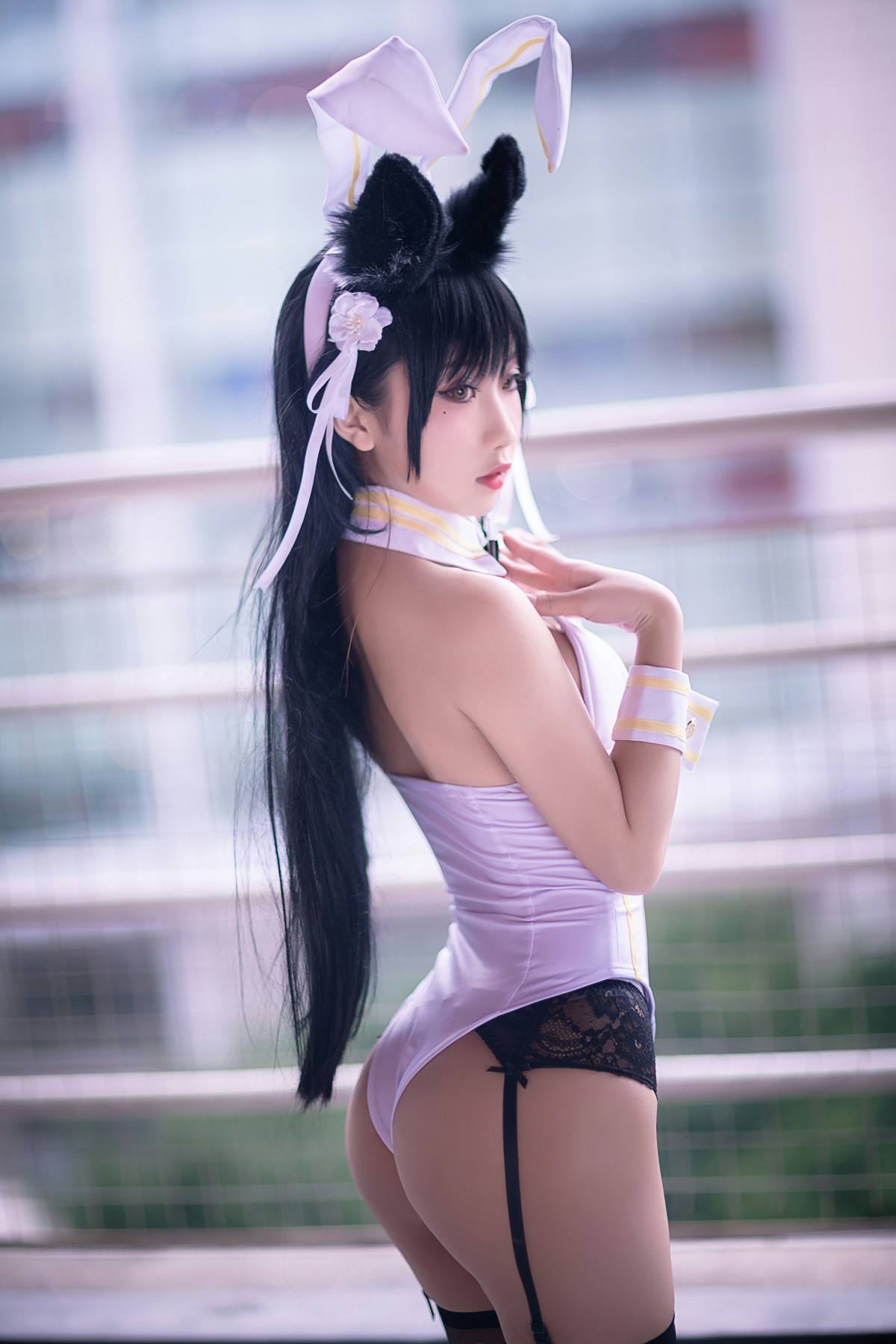图片[6]-[Cosplay]鬼畜瑶在不在 – 黑丝兔女郎 – COSPLAY-小爱·美女部落