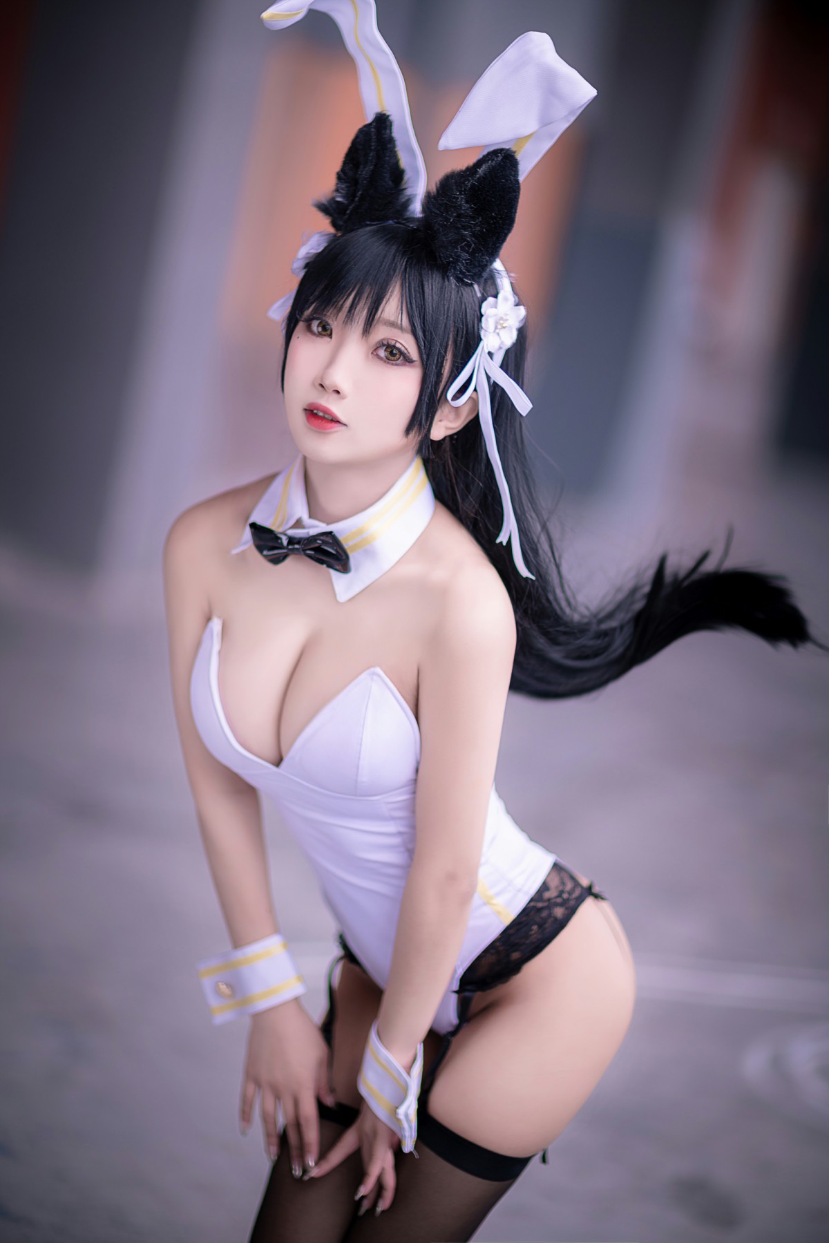 图片[5]-[Cosplay]鬼畜瑶在不在 – 黑丝兔女郎 – COSPLAY-小爱·美女部落
