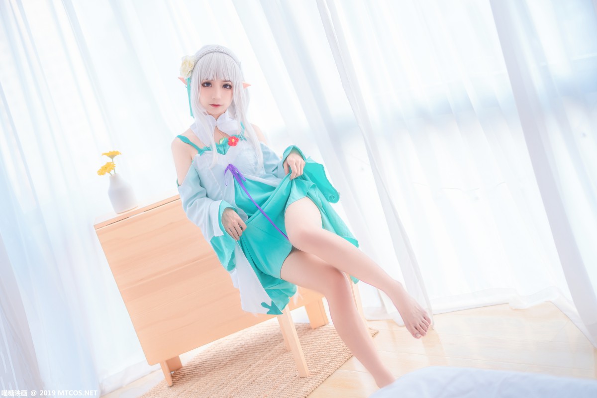 图片[34]-[喵糖映画]VOL.020 COS白发魔女 – COSPLAY-小爱·美女部落
