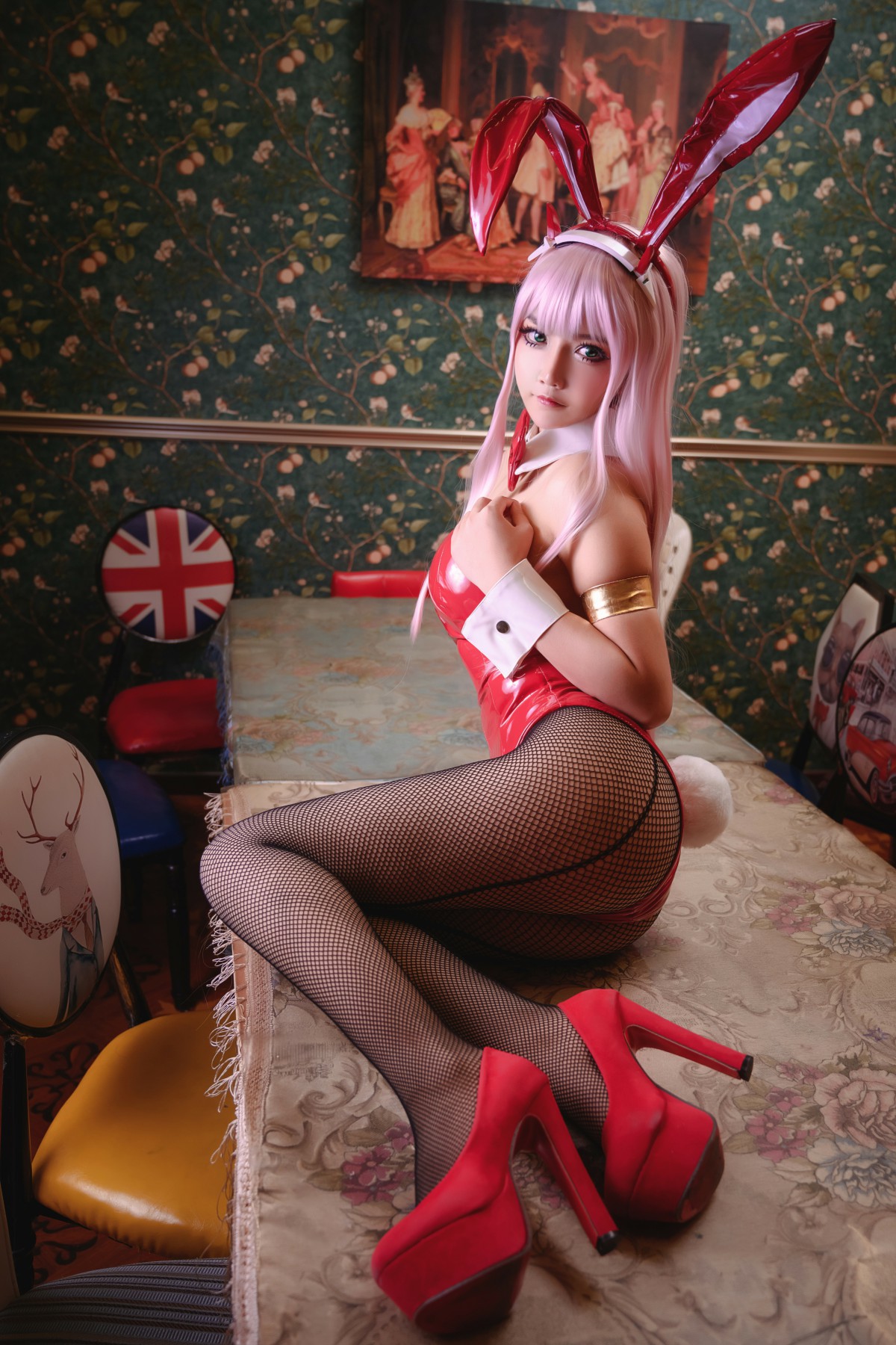 图片[9]-[Cosplay]抱走莫子 – 02 网袜兔女郎 – COSPLAY-小爱·美女部落