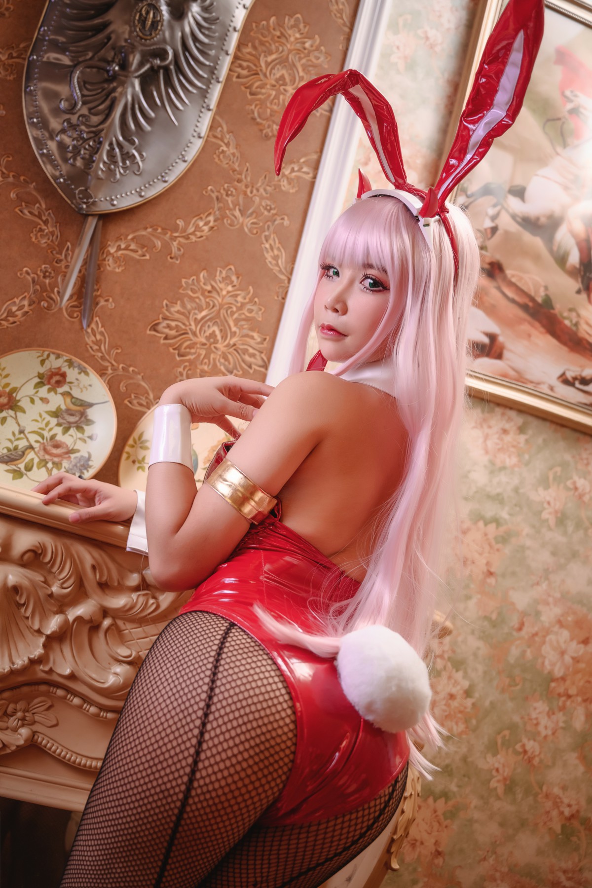 图片[14]-[Cosplay]抱走莫子 – 02 网袜兔女郎 – COSPLAY-小爱·美女部落