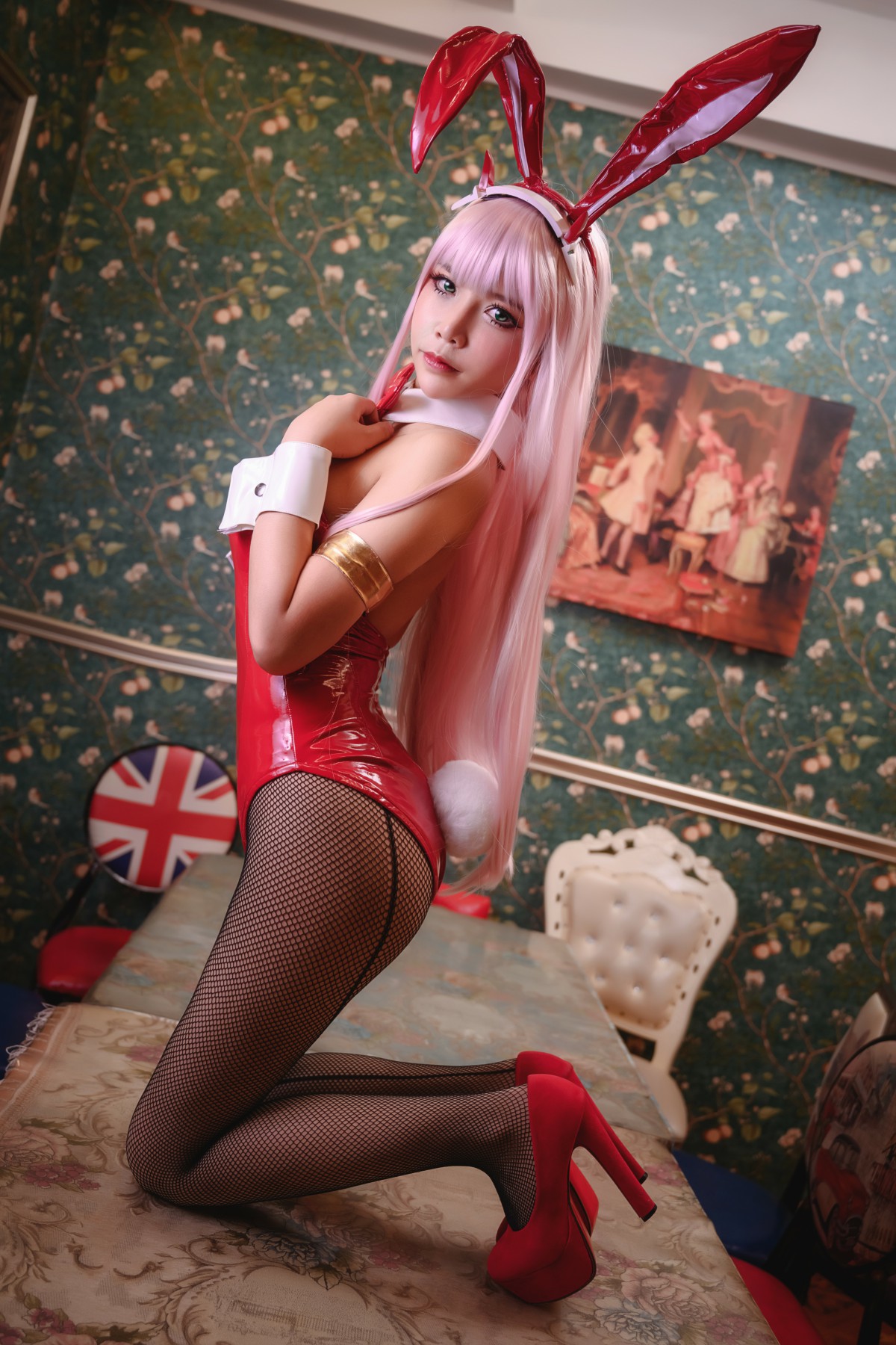 图片[32]-[Cosplay]抱走莫子 – 02 网袜兔女郎 – COSPLAY-小爱·美女部落