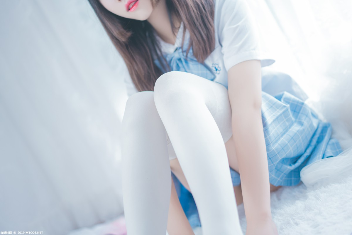 图片[18]-[喵糖映画]VOL.019 蓝白梦幻少女 – COSPLAY-小爱·美女部落