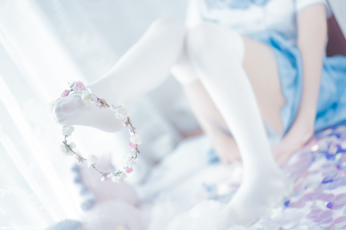 图片[32]-[喵糖映画]VOL.019 蓝白梦幻少女 – COSPLAY-小爱·美女部落