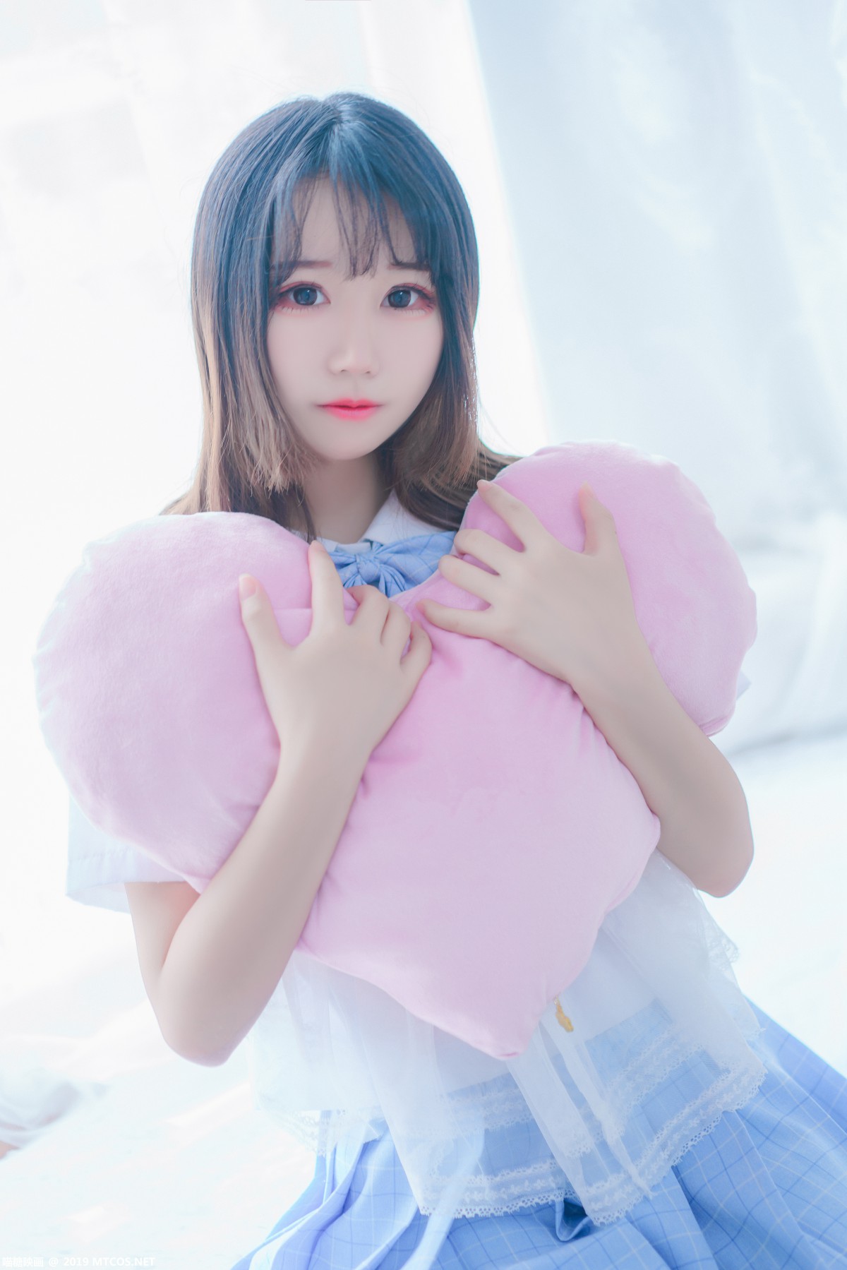 图片[31]-[喵糖映画]VOL.019 蓝白梦幻少女 – COSPLAY-小爱·美女部落