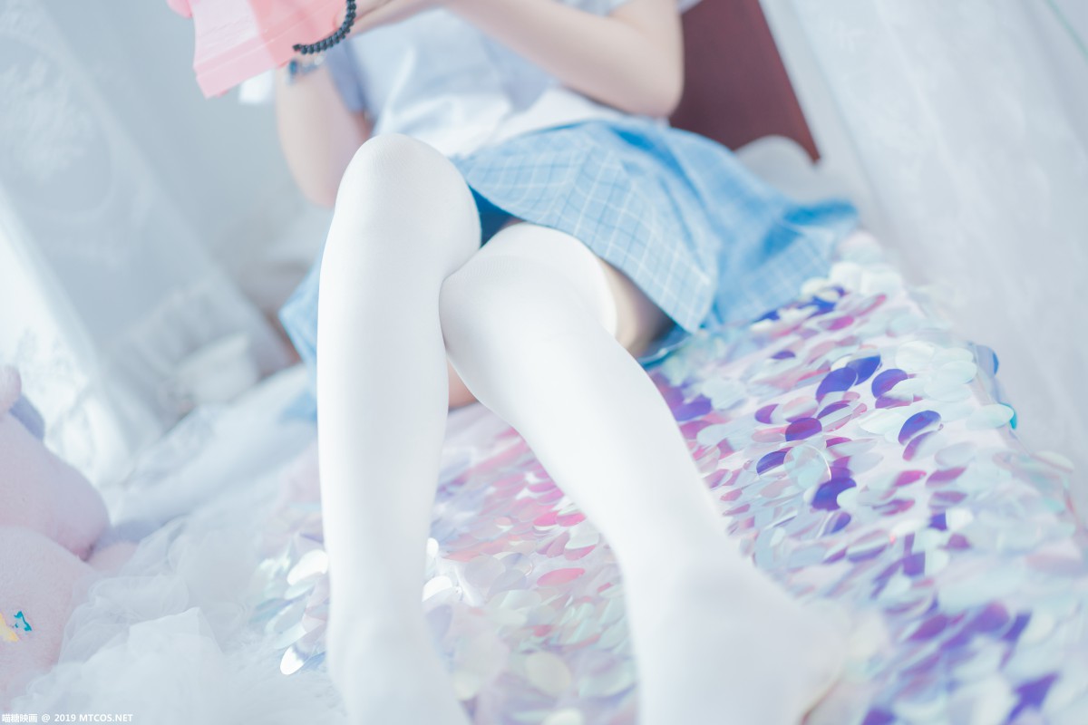 图片[40]-[喵糖映画]VOL.019 蓝白梦幻少女 – COSPLAY-小爱·美女部落