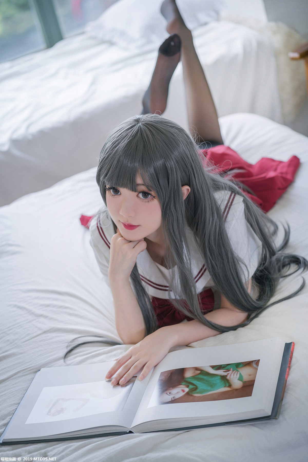 图片[2]-[喵糖映画]VOL.017 白发魔女 – COSPLAY-小爱·美女部落