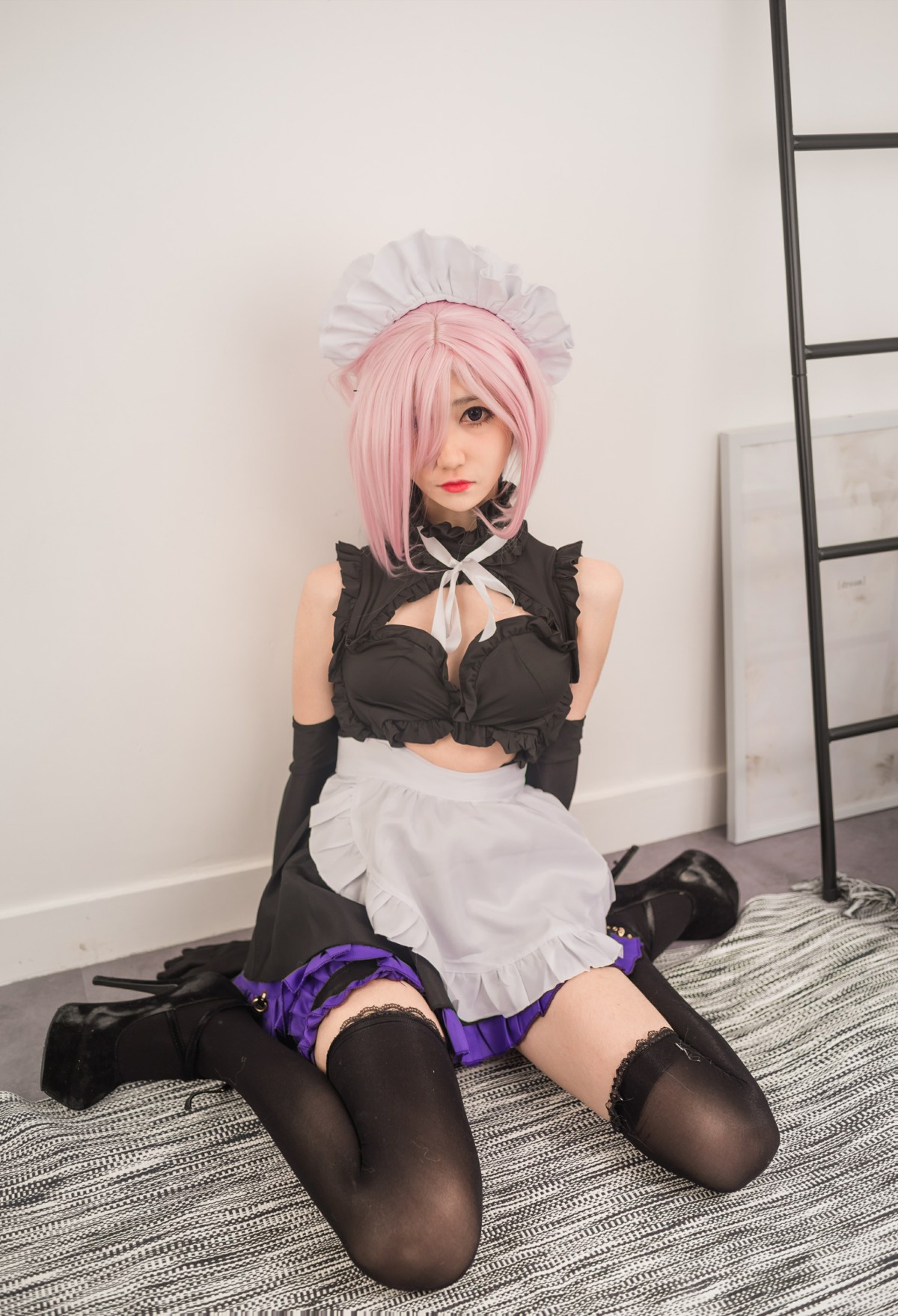 图片[13]-[Cosplay]南桃Momoko – 玛修女仆 – COSPLAY-小爱·美女部落