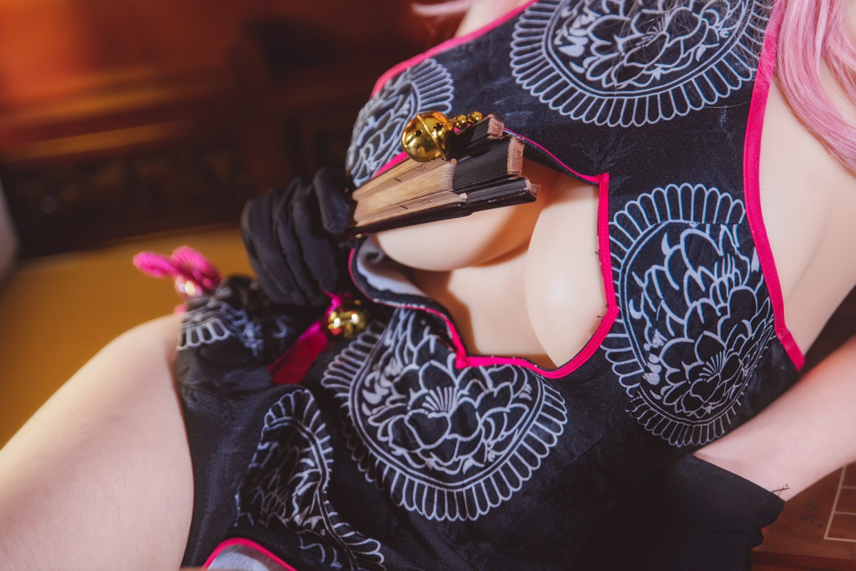 图片[4]-[Cosplay]南桃Momoko – 玉藻前旗袍 – COSPLAY-小爱·美女部落
