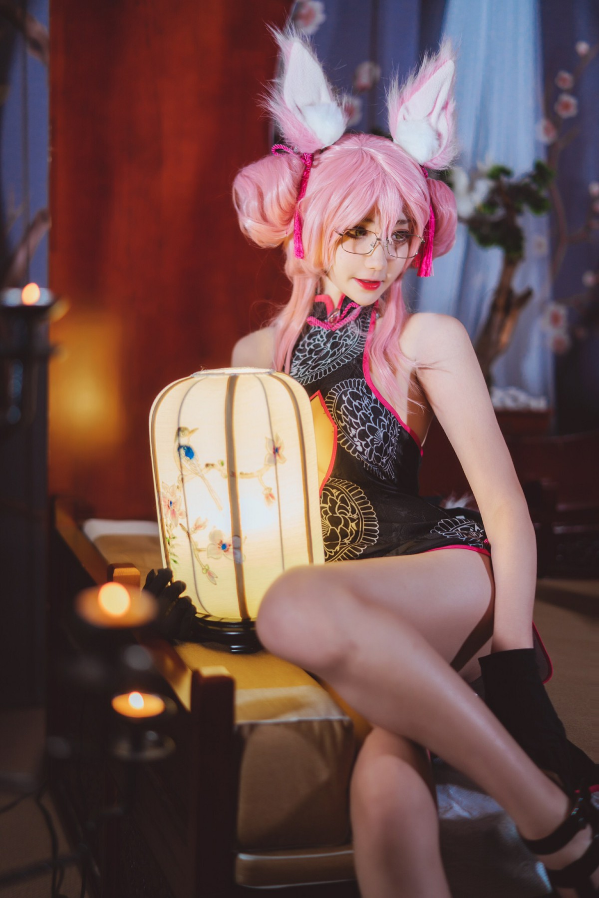 图片[15]-[Cosplay]南桃Momoko – 玉藻前旗袍 – COSPLAY-小爱·美女部落