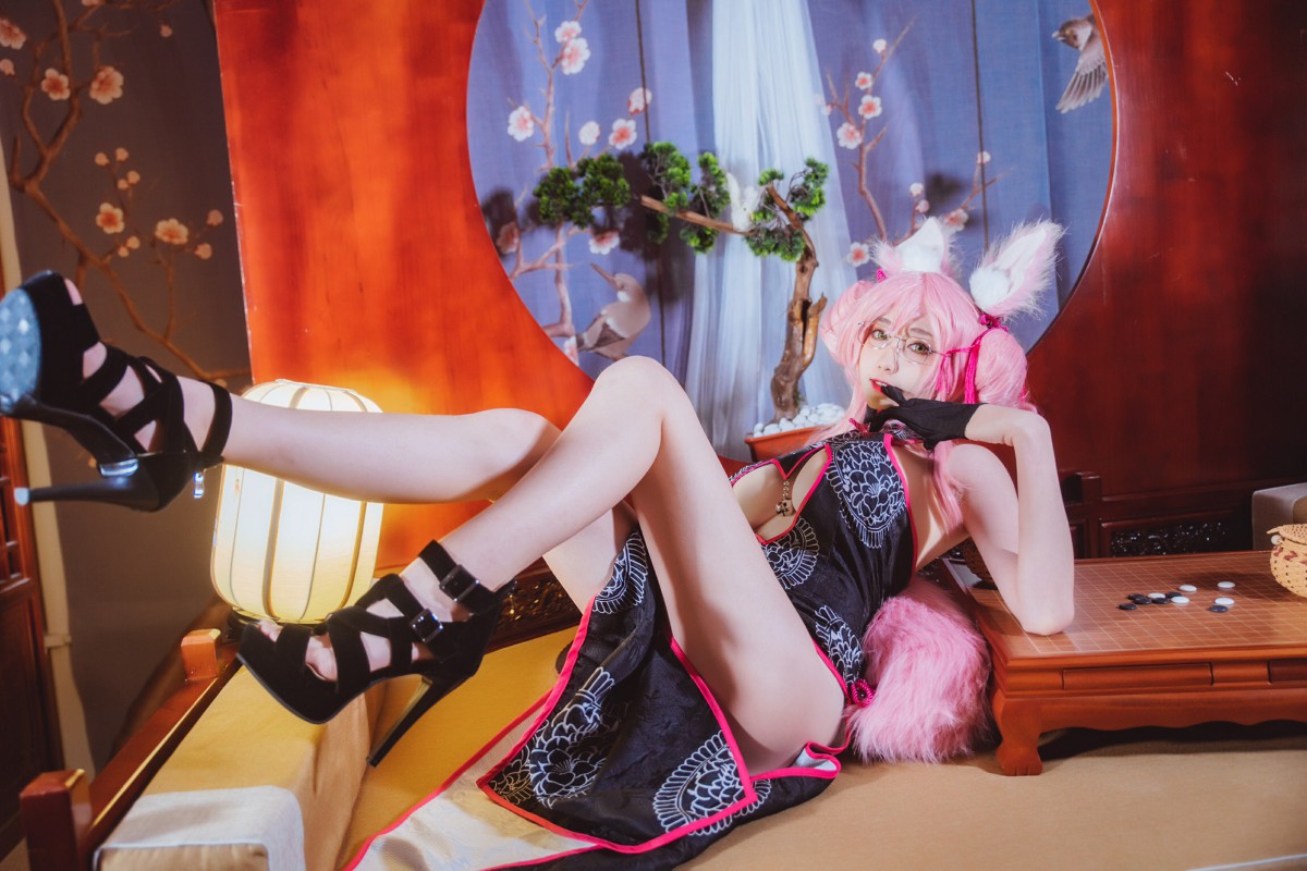 图片[13]-[Cosplay]南桃Momoko – 玉藻前旗袍 – COSPLAY-小爱·美女部落