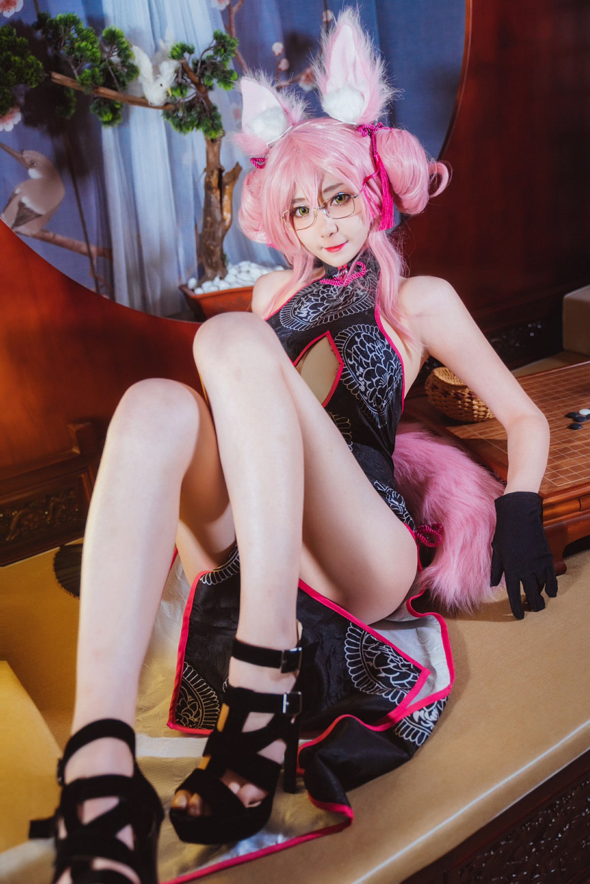 图片[14]-[Cosplay]南桃Momoko – 玉藻前旗袍 – COSPLAY-小爱·美女部落