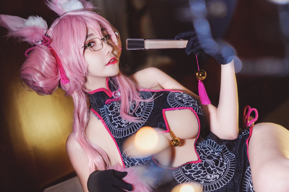 图片[16]-[Cosplay]南桃Momoko – 玉藻前旗袍 – COSPLAY-小爱·美女部落