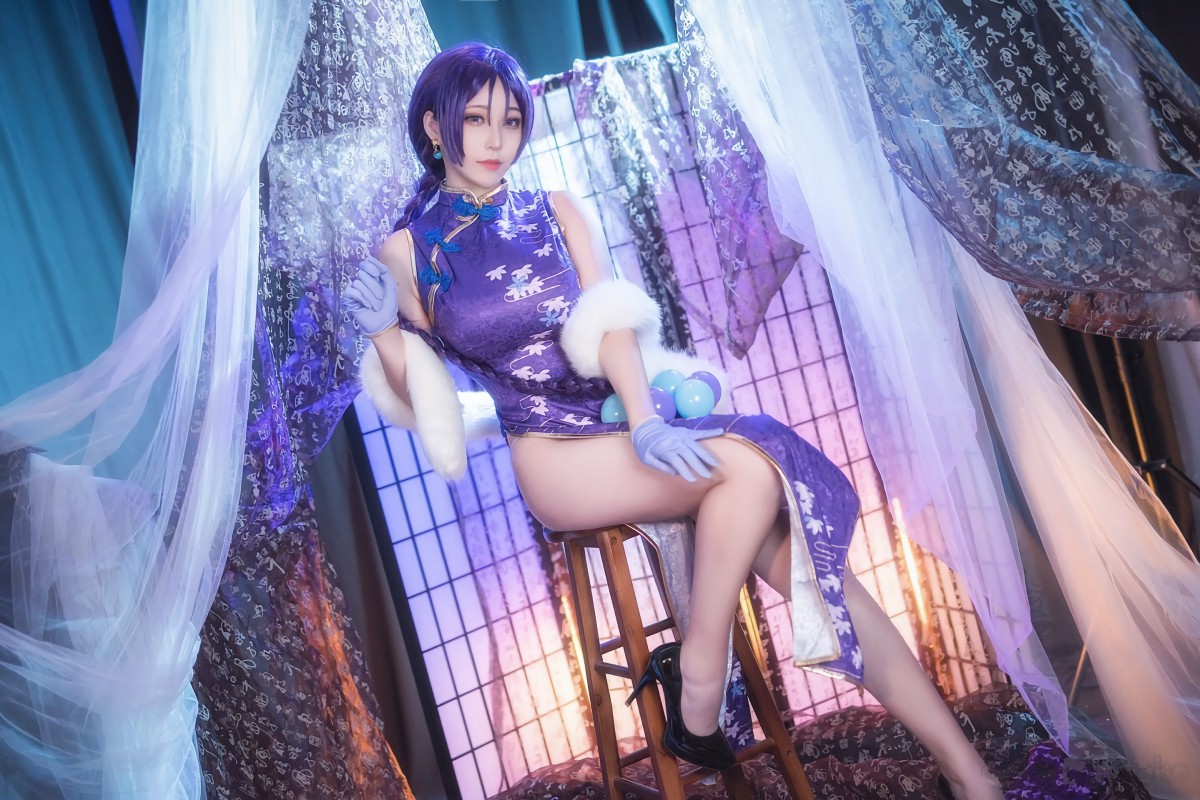 图片[2]-[Cosplay]菌烨tako – FGO奶光旗袍 – COSPLAY-小爱·美女部落