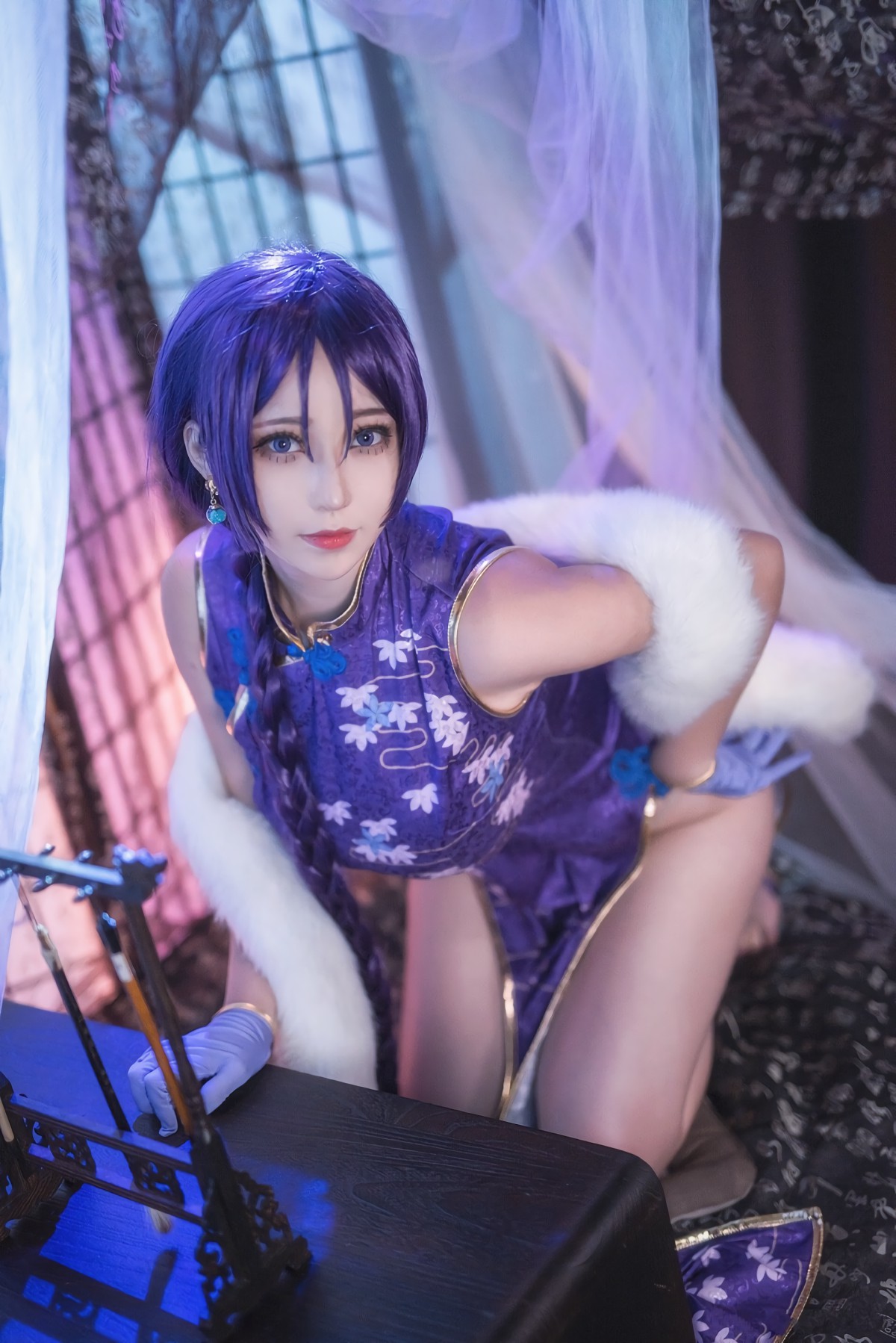 图片[4]-[Cosplay]菌烨tako – FGO奶光旗袍 – COSPLAY-小爱·美女部落