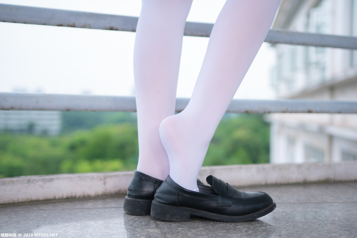 图片[6]-[喵糖映画]VOL.015 半度度度喵 白丝格子裙 – COSPLAY-小爱·美女部落