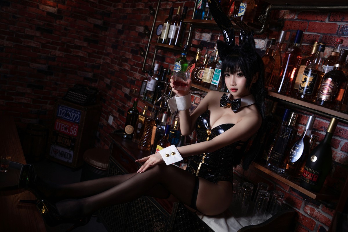 图片[6]-[Cosplay]鬼畜瑶在不在 – 黑色同人兔女郎 – COSPLAY-小爱·美女部落