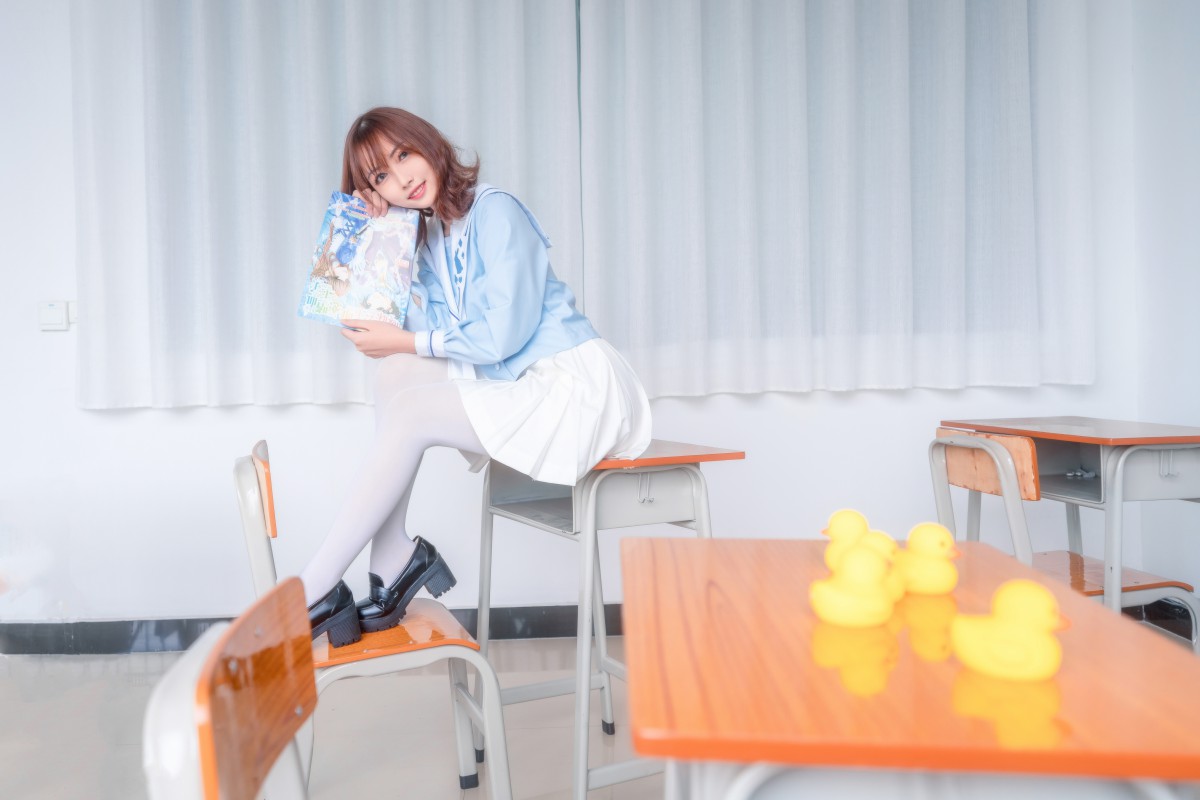 图片[5]-[喵糖映画]VOL.009 小黄鸭与白丝 – COSPLAY-小爱·美女部落