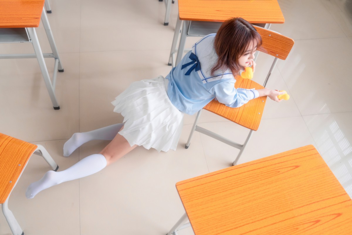 图片[8]-[喵糖映画]VOL.009 小黄鸭与白丝 – COSPLAY-小爱·美女部落