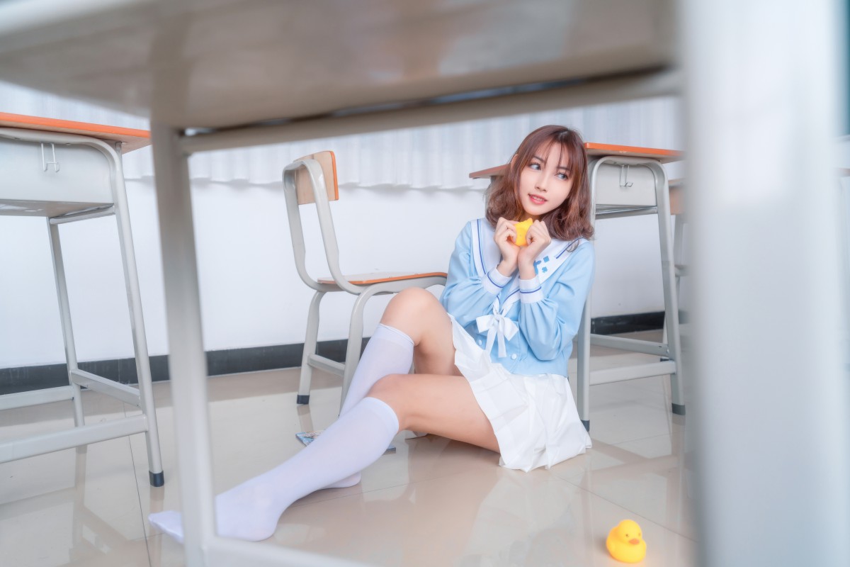 图片[15]-[喵糖映画]VOL.009 小黄鸭与白丝 – COSPLAY-小爱·美女部落