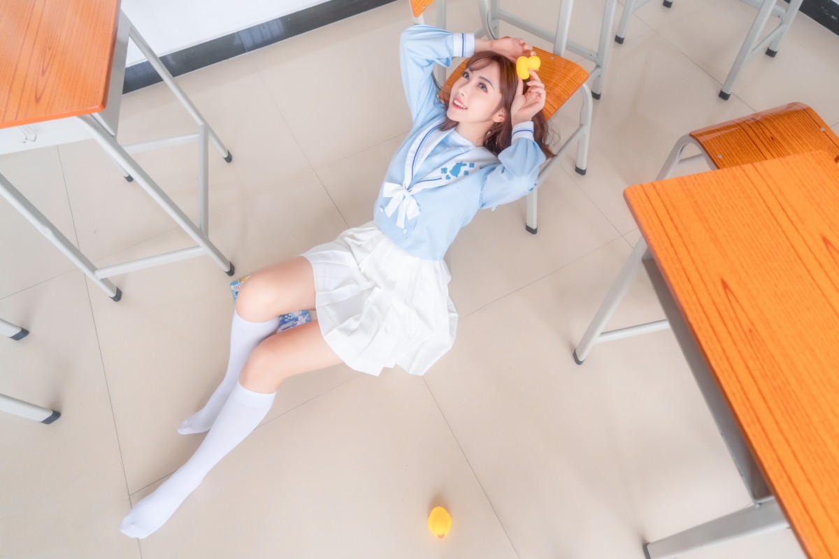 图片[19]-[喵糖映画]VOL.009 小黄鸭与白丝 – COSPLAY-小爱·美女部落