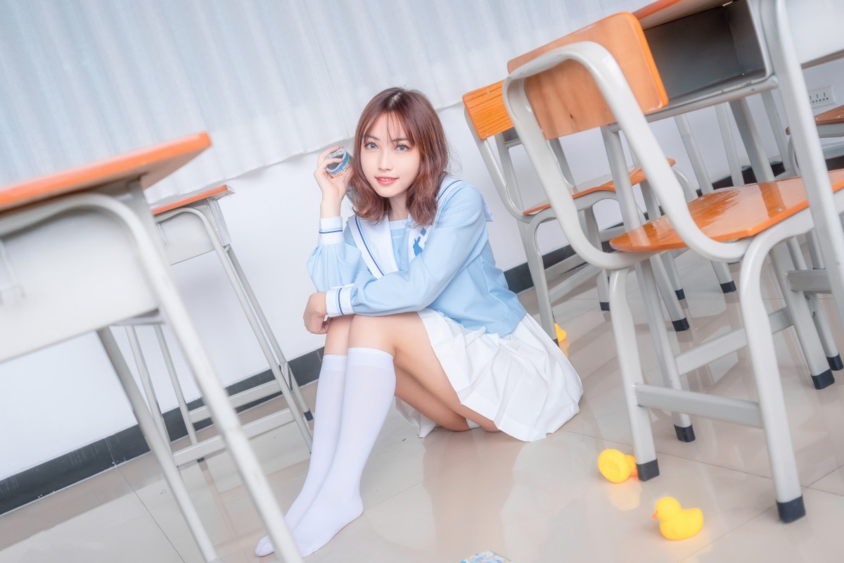 图片[24]-[喵糖映画]VOL.009 小黄鸭与白丝 – COSPLAY-小爱·美女部落
