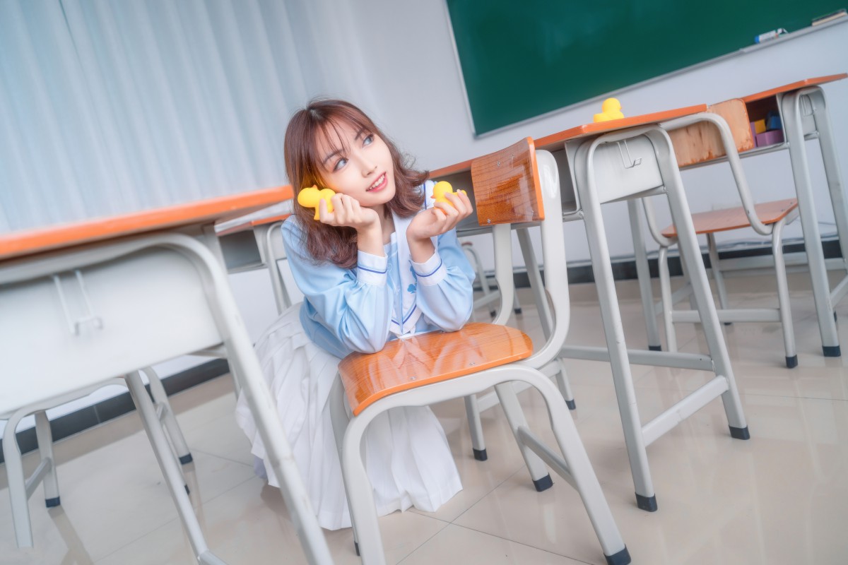 图片[39]-[喵糖映画]VOL.009 小黄鸭与白丝 – COSPLAY-小爱·美女部落