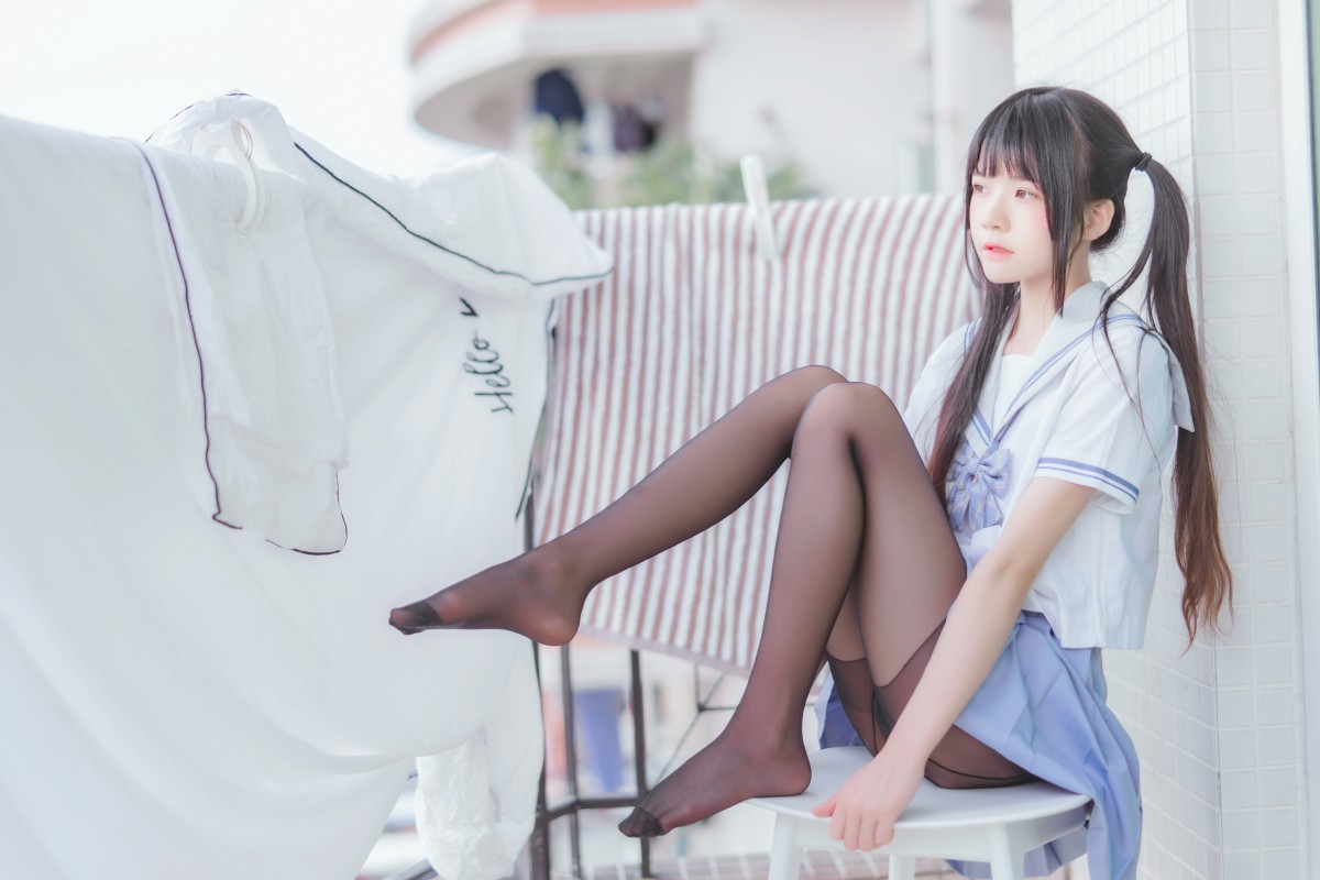 图片[3]-[Cosplay]桜桃喵 – 校服黑丝 – COSPLAY-小爱·美女部落