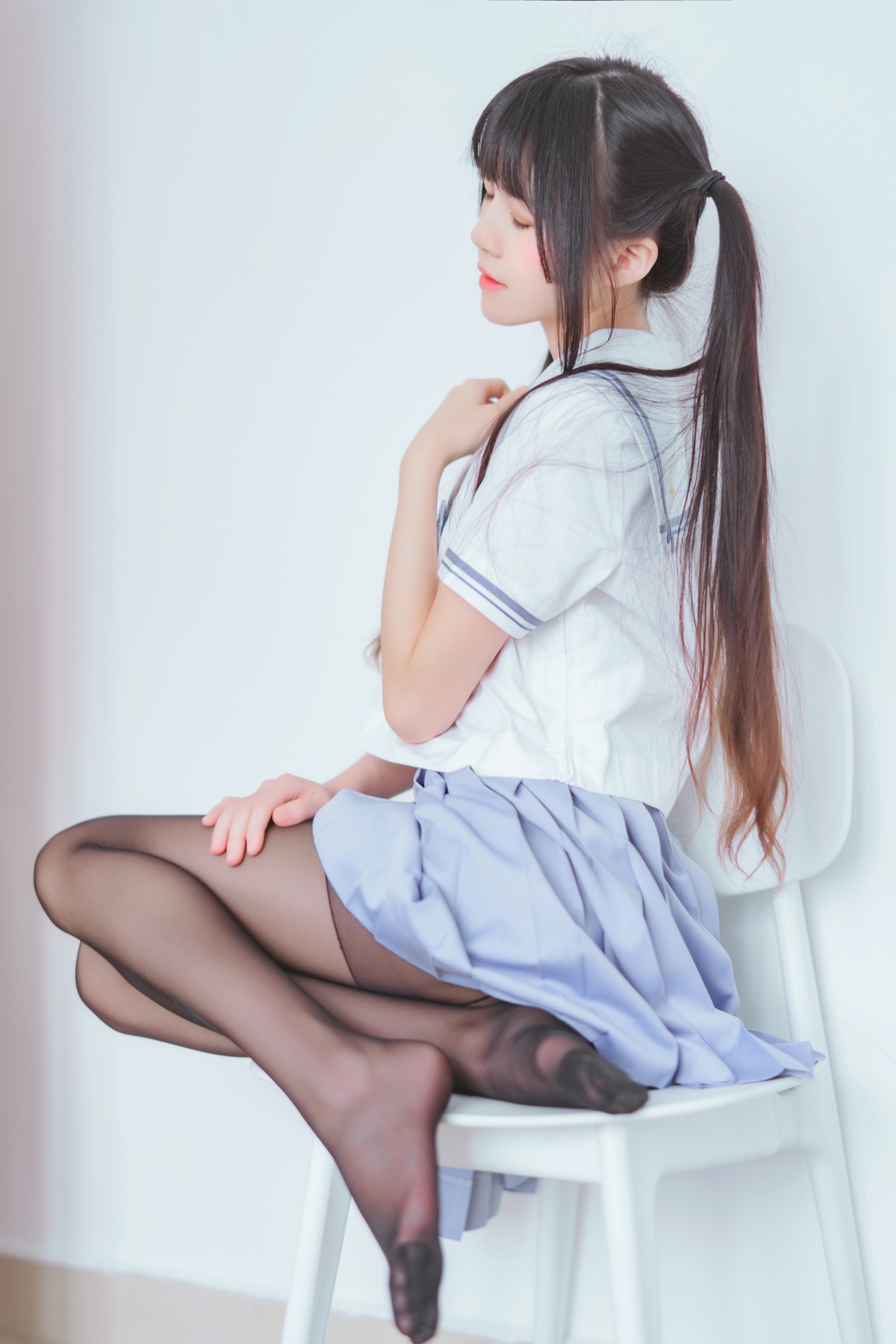 图片[15]-[Cosplay]桜桃喵 – 校服黑丝 – COSPLAY-小爱·美女部落