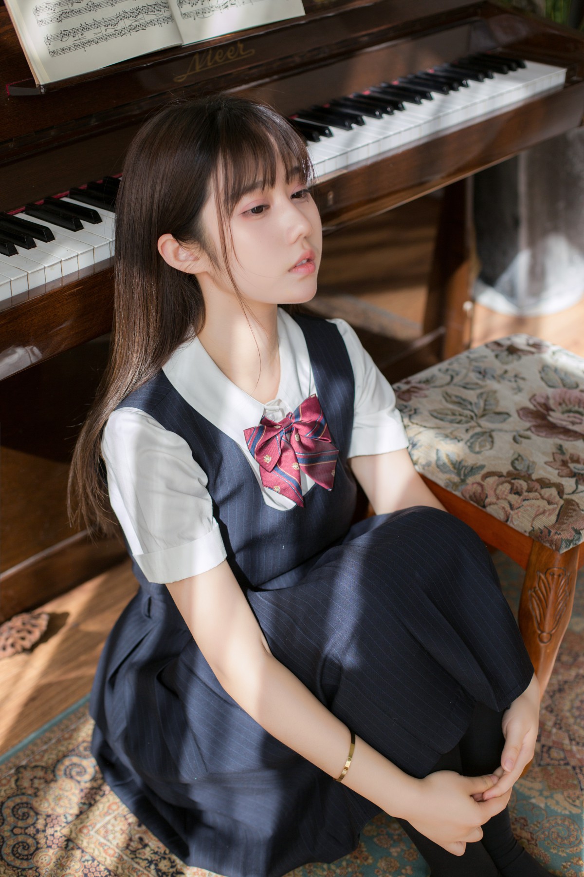 [喵糖映画]VOL.004 镜酱 文静学妹 – COSPLAY-小爱·美女部落
