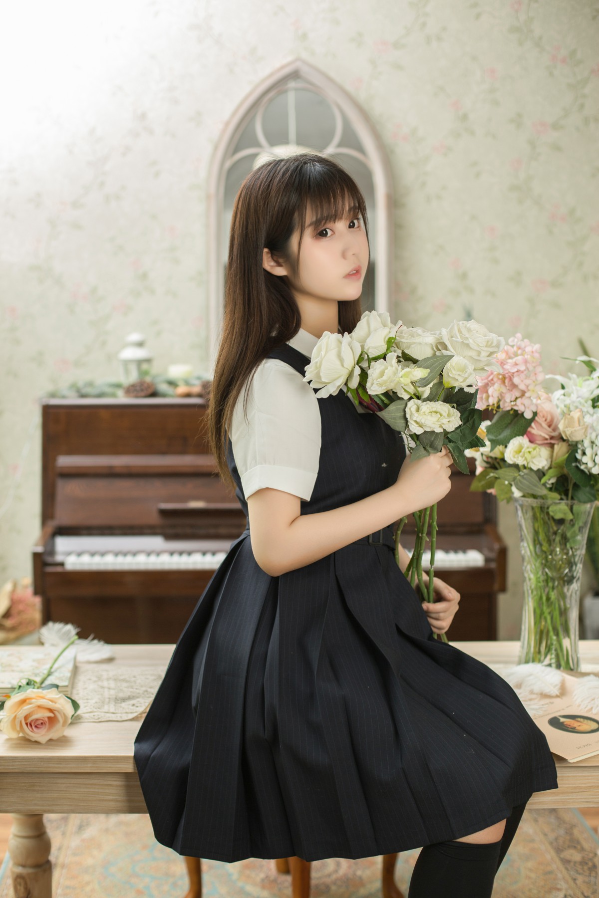 图片[4]-[喵糖映画]VOL.004 镜酱 文静学妹 – COSPLAY-小爱·美女部落