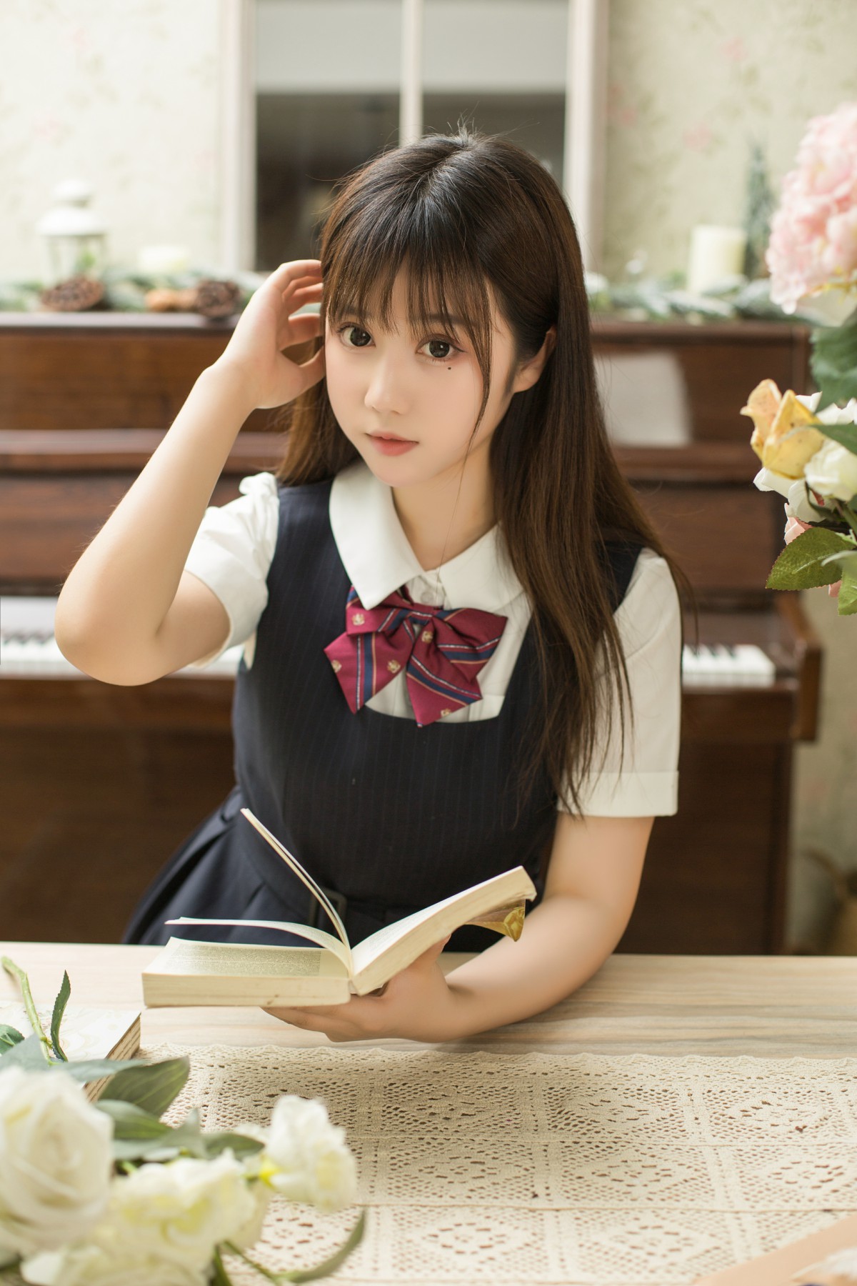 图片[5]-[喵糖映画]VOL.004 镜酱 文静学妹 – COSPLAY-小爱·美女部落