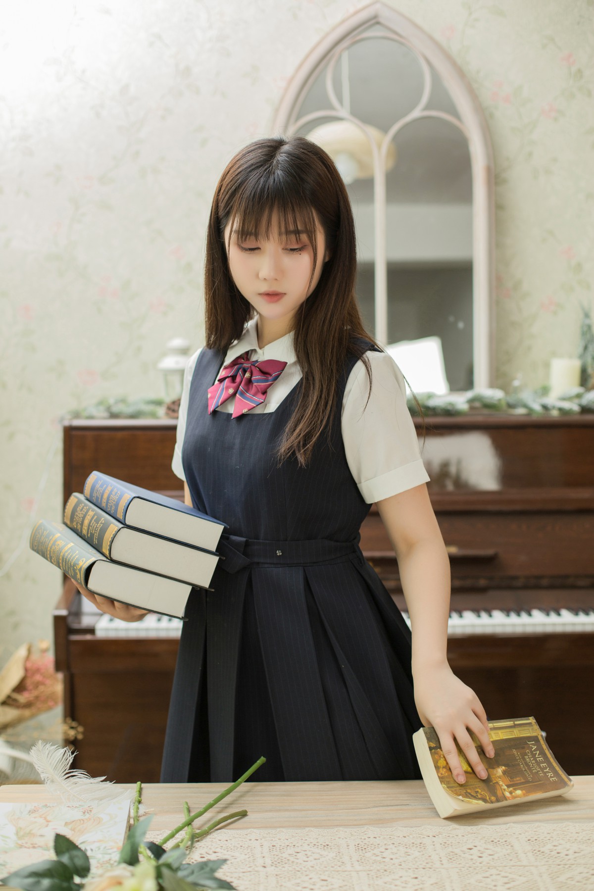 图片[6]-[喵糖映画]VOL.004 镜酱 文静学妹 – COSPLAY-小爱·美女部落