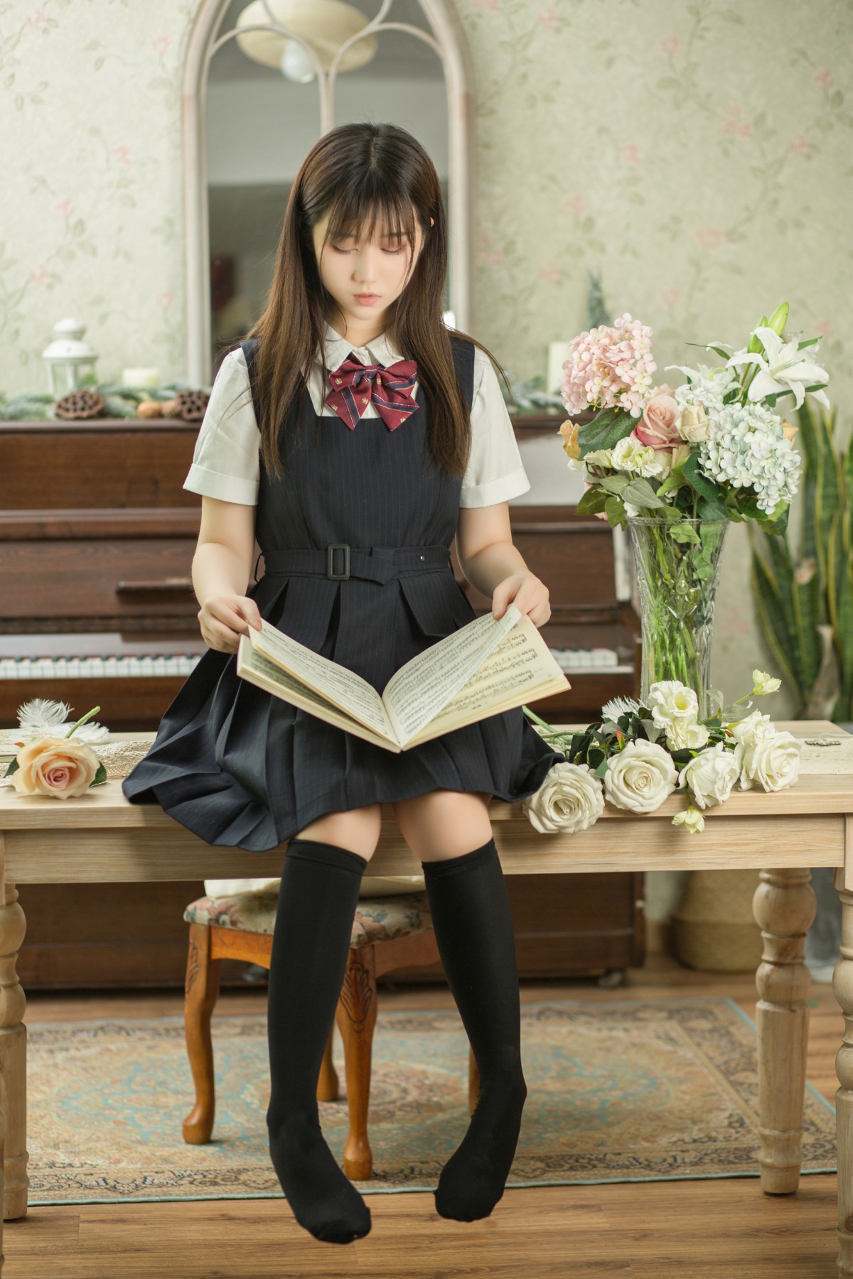 图片[8]-[喵糖映画]VOL.004 镜酱 文静学妹 – COSPLAY-小爱·美女部落