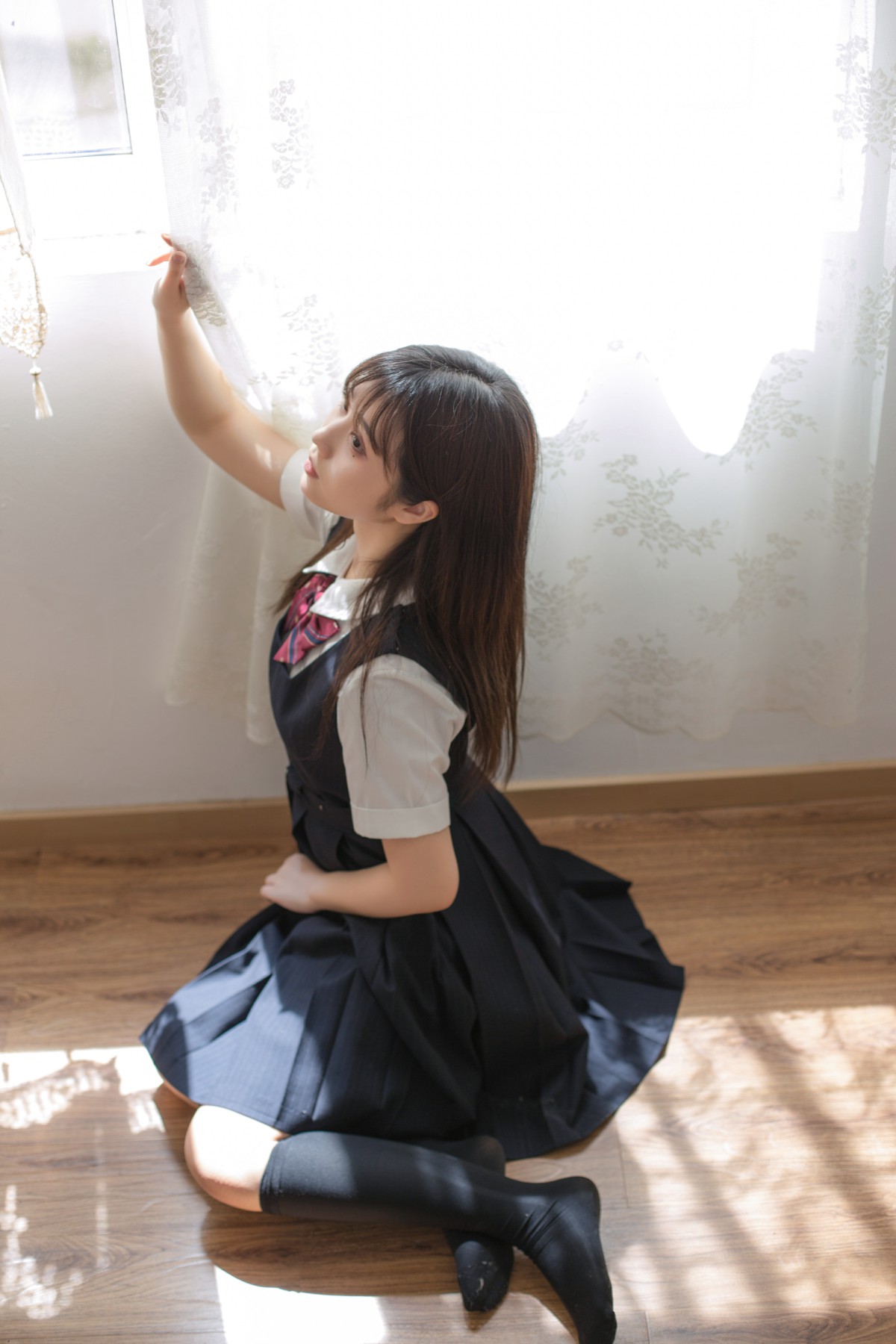 图片[22]-[喵糖映画]VOL.004 镜酱 文静学妹 – COSPLAY-小爱·美女部落