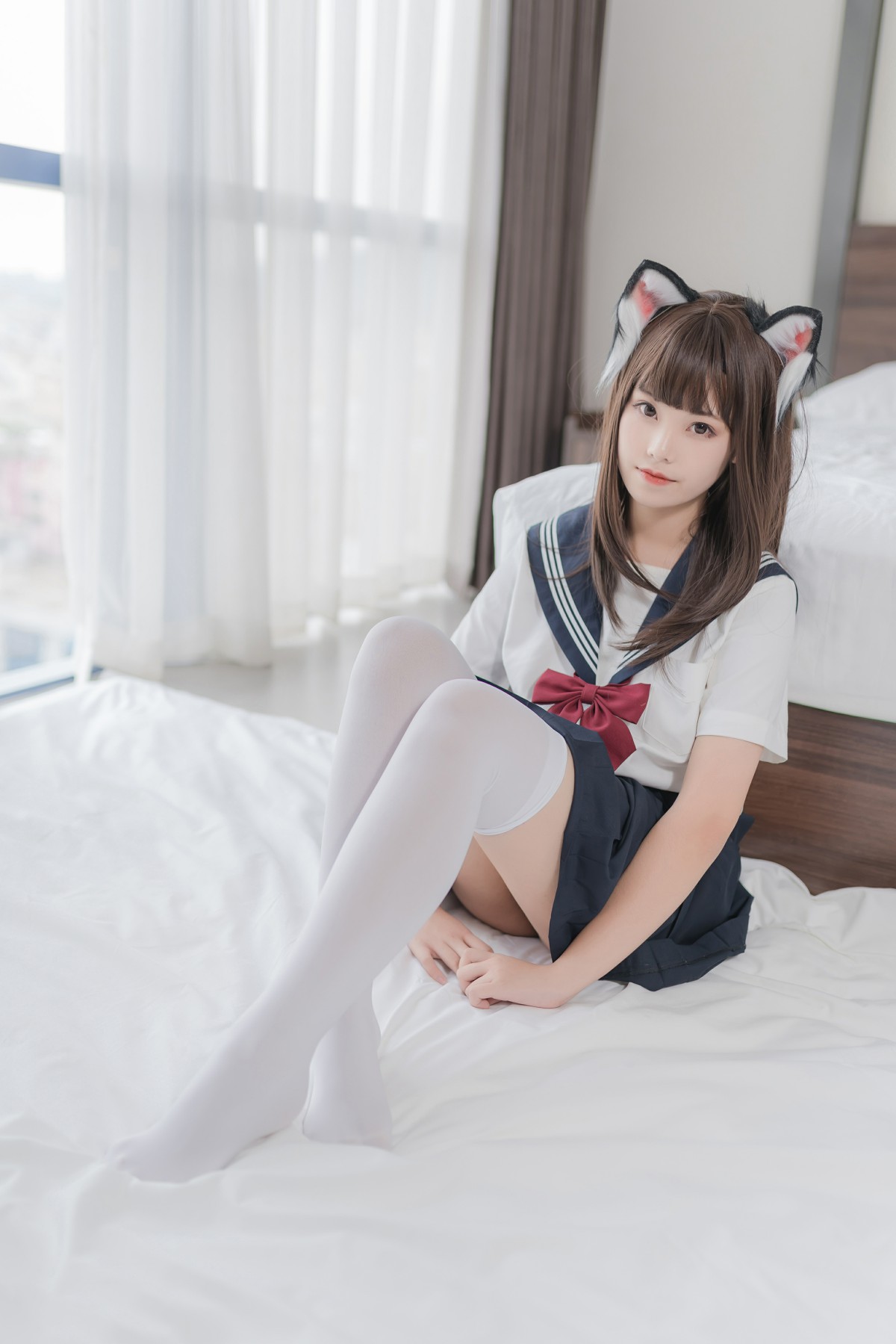 图片[17]-喵糖映画 VOL.002 JK白丝 – COSPLAY-小爱·美女部落