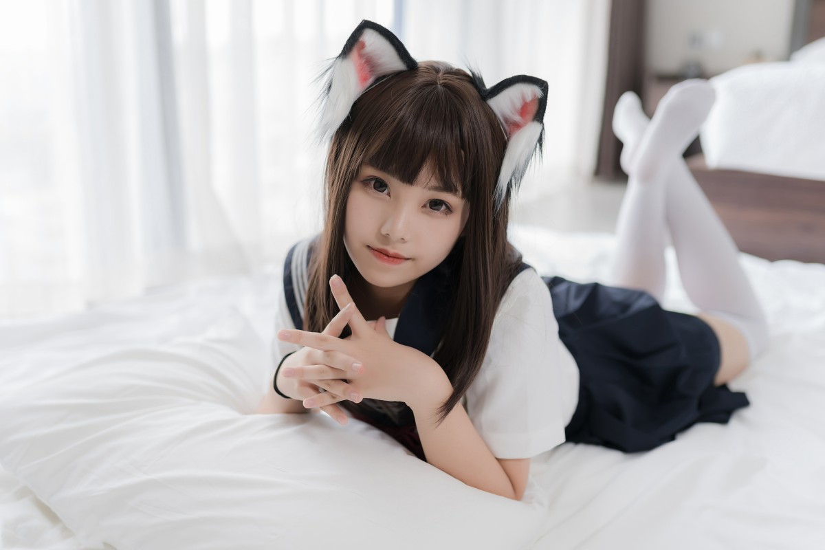 图片[21]-喵糖映画 VOL.002 JK白丝 – COSPLAY-小爱·美女部落
