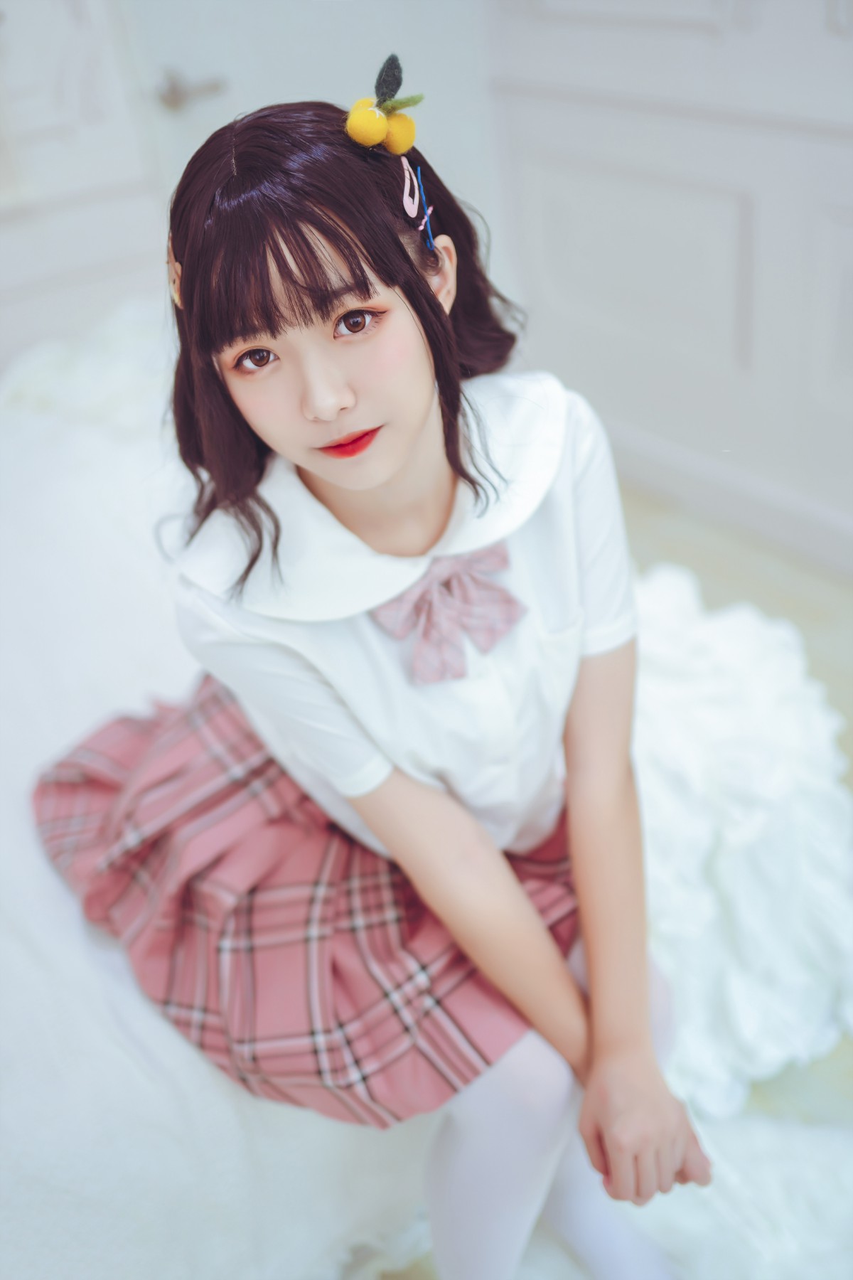 图片[4]-喵糖映画 VOL.001 过膝白丝 – COSPLAY-小爱·美女部落