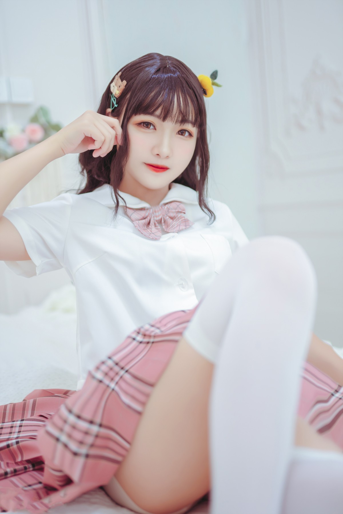 图片[15]-喵糖映画 VOL.001 过膝白丝 – COSPLAY-小爱·美女部落
