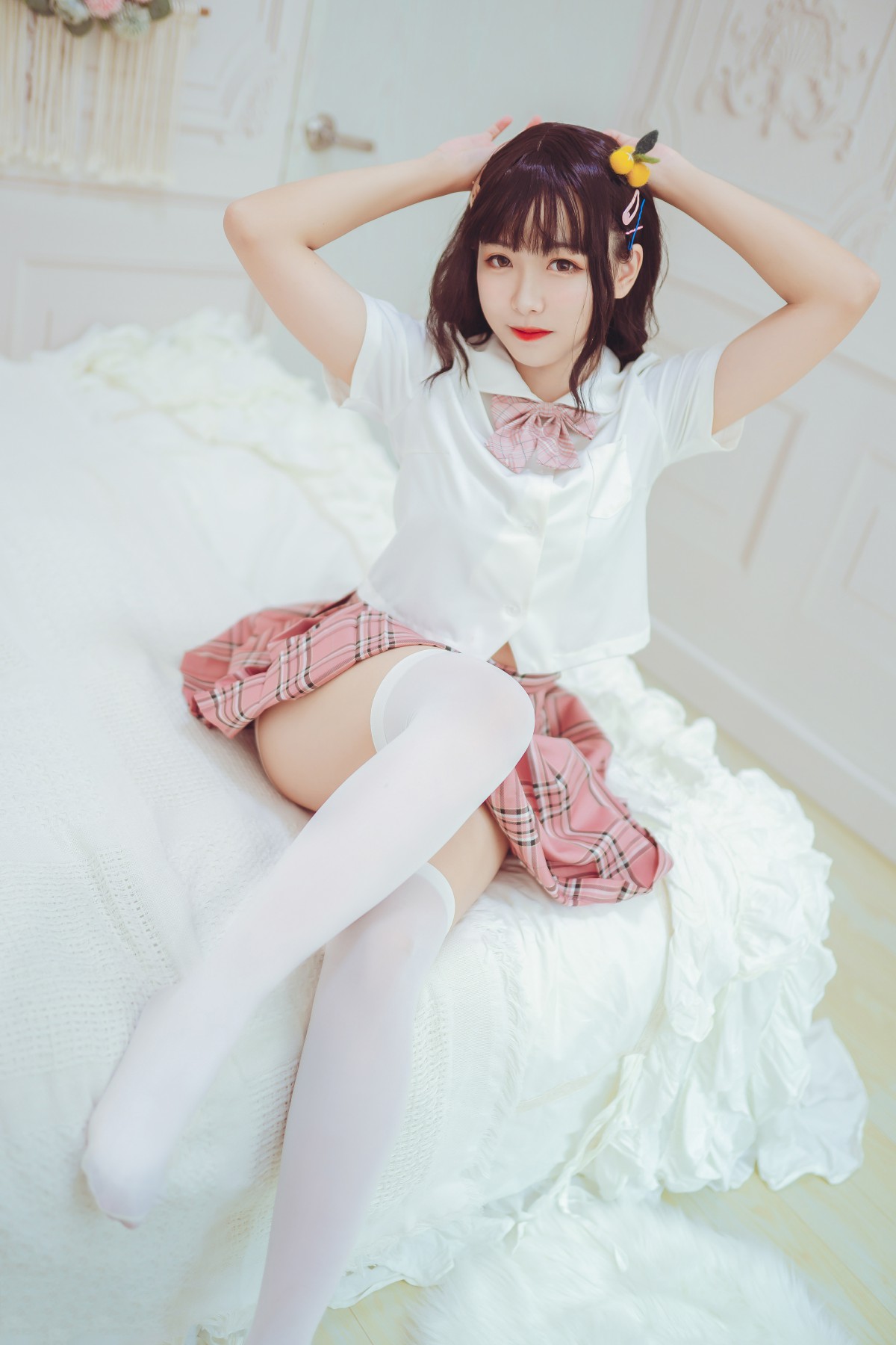 图片[18]-喵糖映画 VOL.001 过膝白丝 – COSPLAY-小爱·美女部落