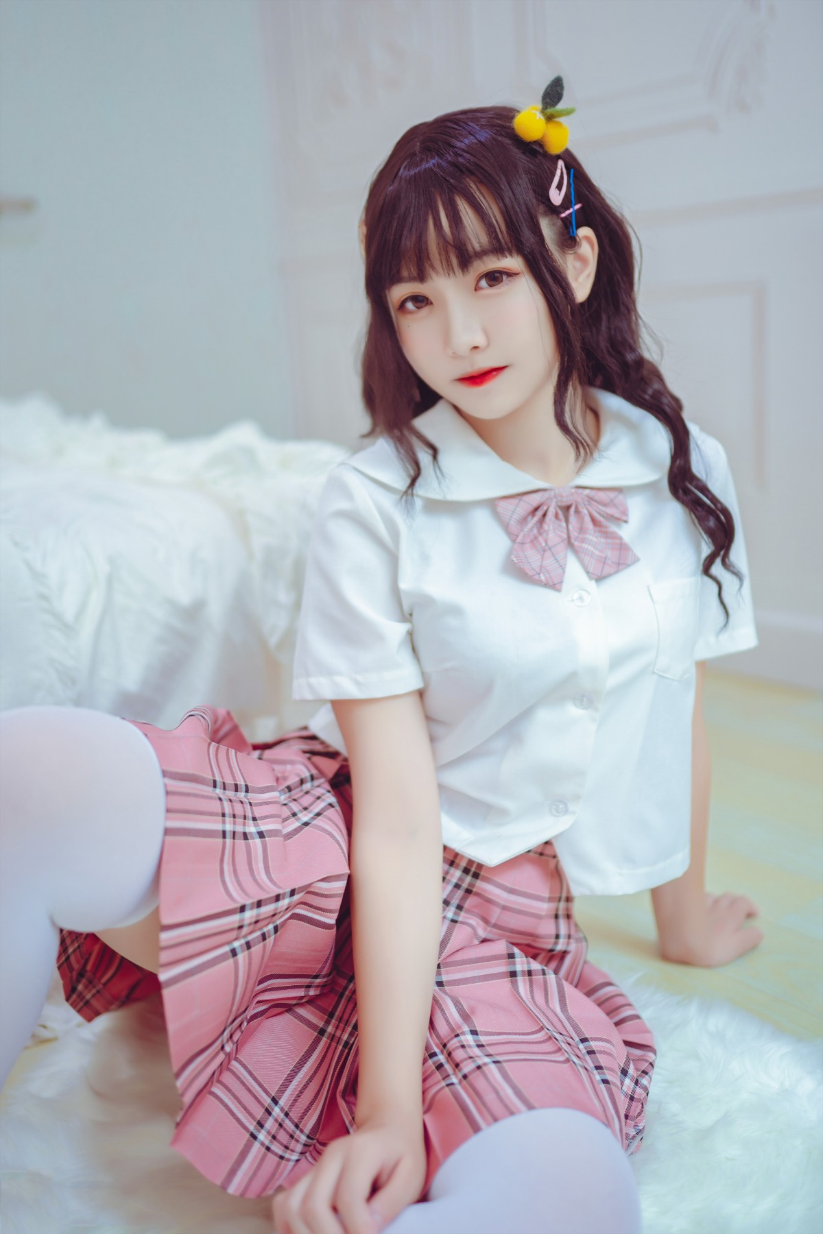 图片[23]-喵糖映画 VOL.001 过膝白丝 – COSPLAY-小爱·美女部落