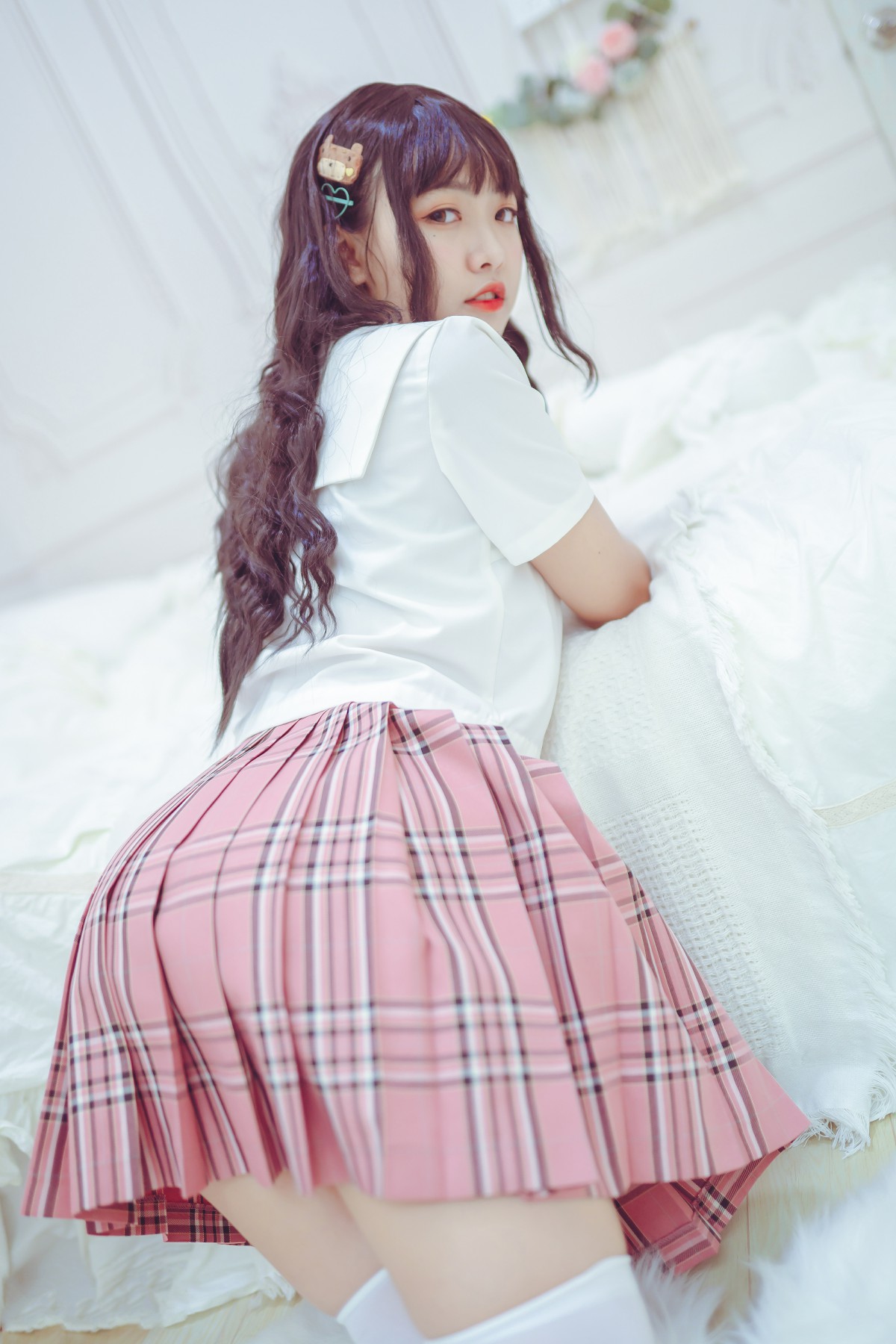 图片[40]-喵糖映画 VOL.001 过膝白丝 – COSPLAY-小爱·美女部落