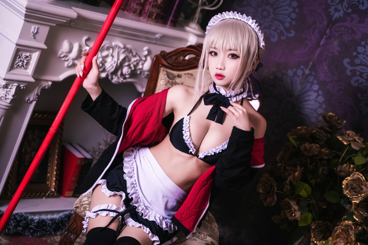 图片[3]-[Cosplay]鬼畜瑶在不在 – 黑呆女仆 – COSPLAY-小爱·美女部落