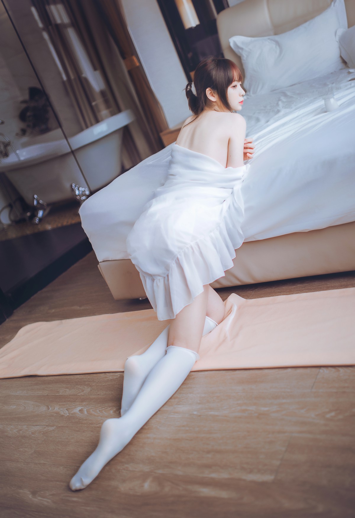 图片[4]-[Cosplay]疯猫ss – 睡衣与浴室的水手服 – COSPLAY-小爱·美女部落