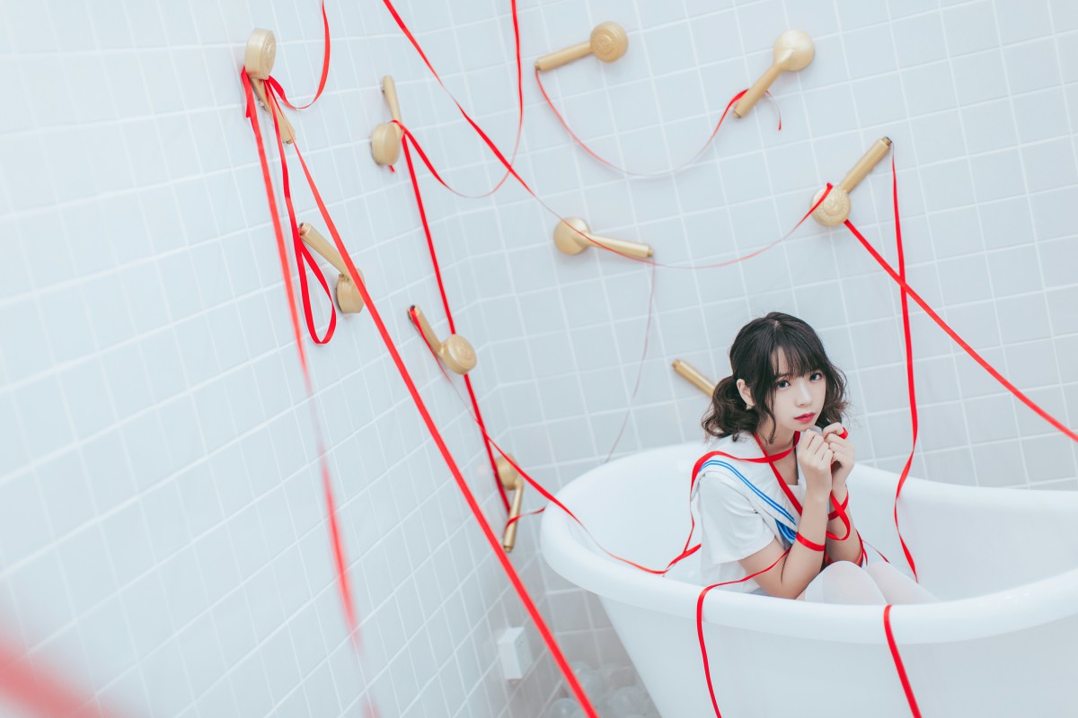 图片[27]-[Cosplay]疯猫ss – 睡衣与浴室的水手服 – COSPLAY-小爱·美女部落