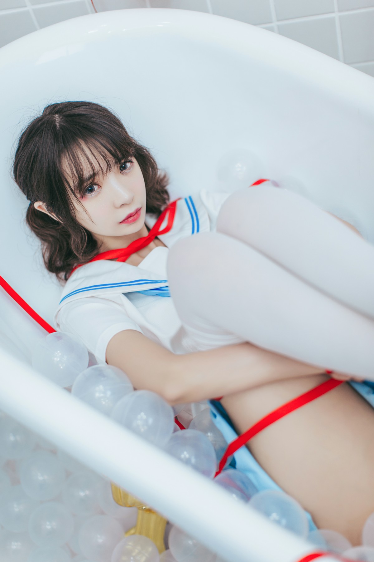 图片[35]-[Cosplay]疯猫ss – 睡衣与浴室的水手服 – COSPLAY-小爱·美女部落