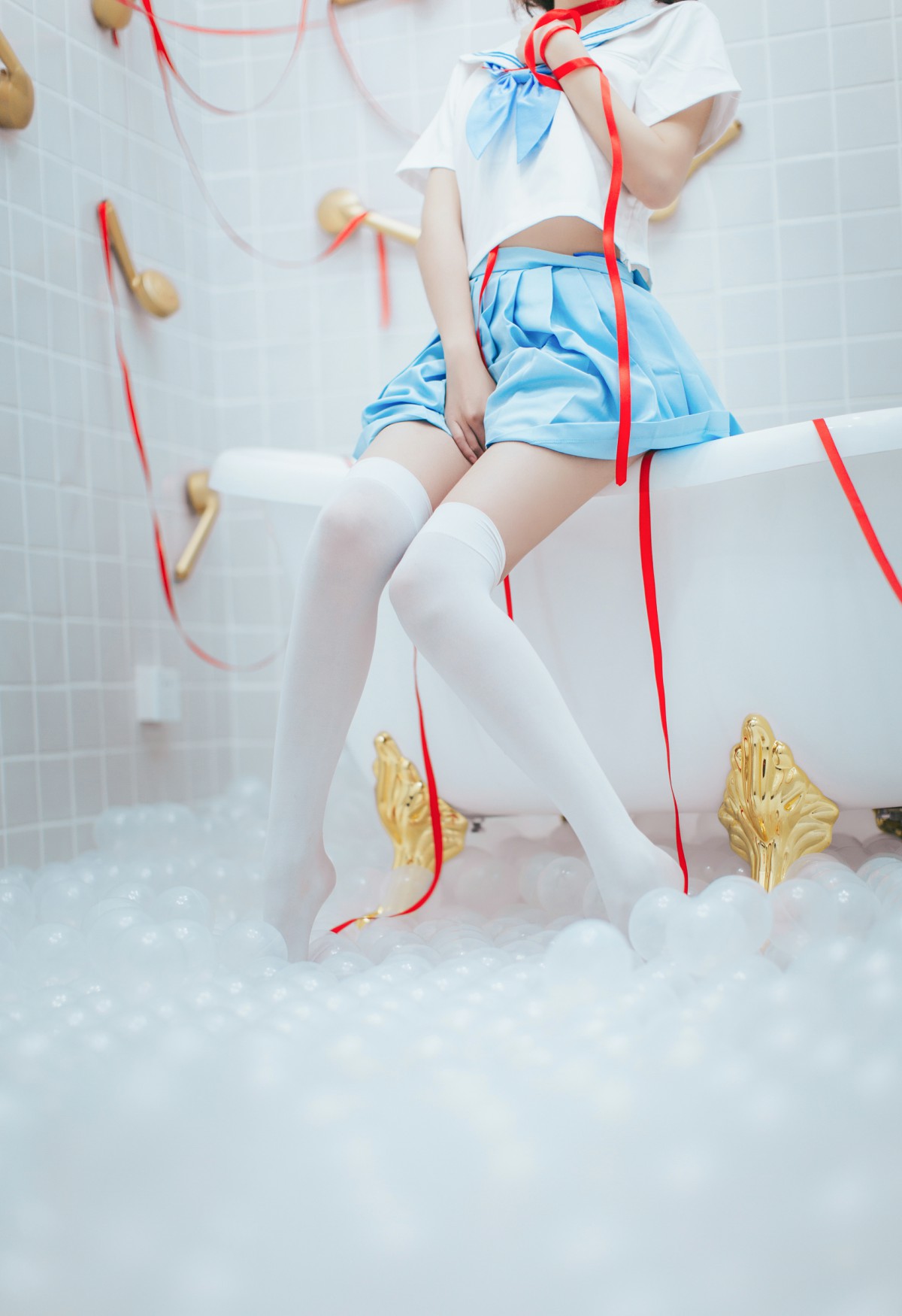 图片[40]-[Cosplay]疯猫ss – 睡衣与浴室的水手服 – COSPLAY-小爱·美女部落