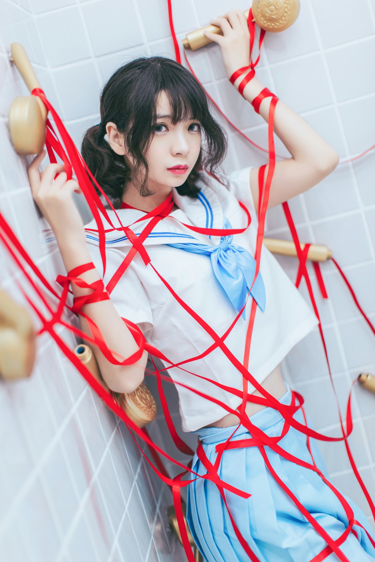 图片[43]-[Cosplay]疯猫ss – 睡衣与浴室的水手服 – COSPLAY-小爱·美女部落