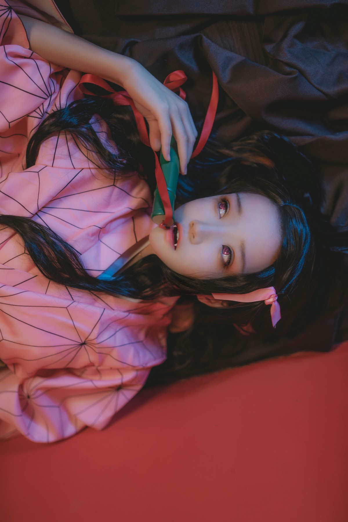 [Cosplay]桜桃喵 – 灶门祢豆子 – COSPLAY-小爱·美女部落